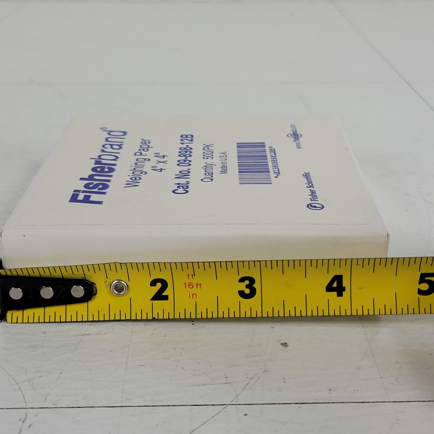 Fisher Scientific 09-898-12B Weighing Paper 4"x4" ~400 Papers