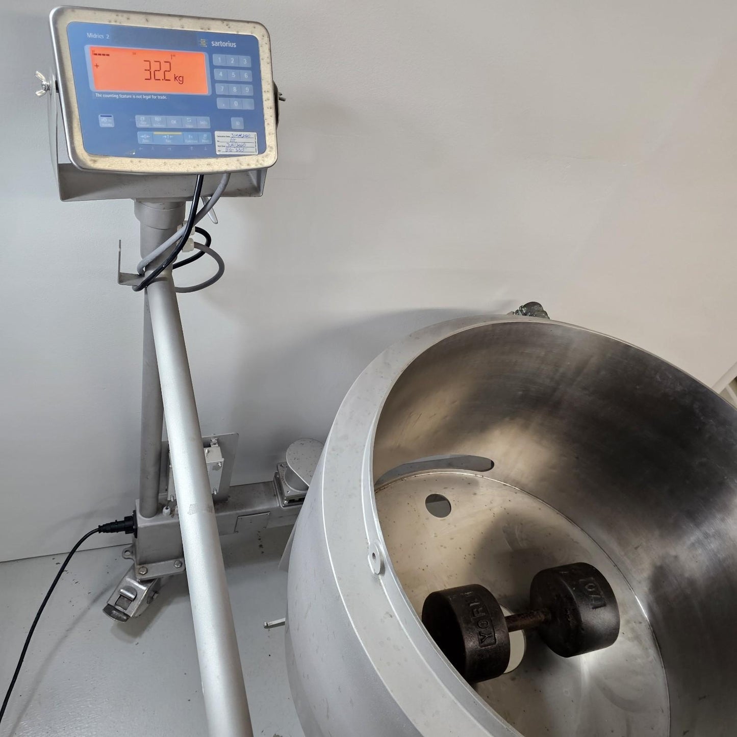 PALL Life Sciences 200L Jacketed Tank SS 304L Single Use Mixer LEV200JR420SLC