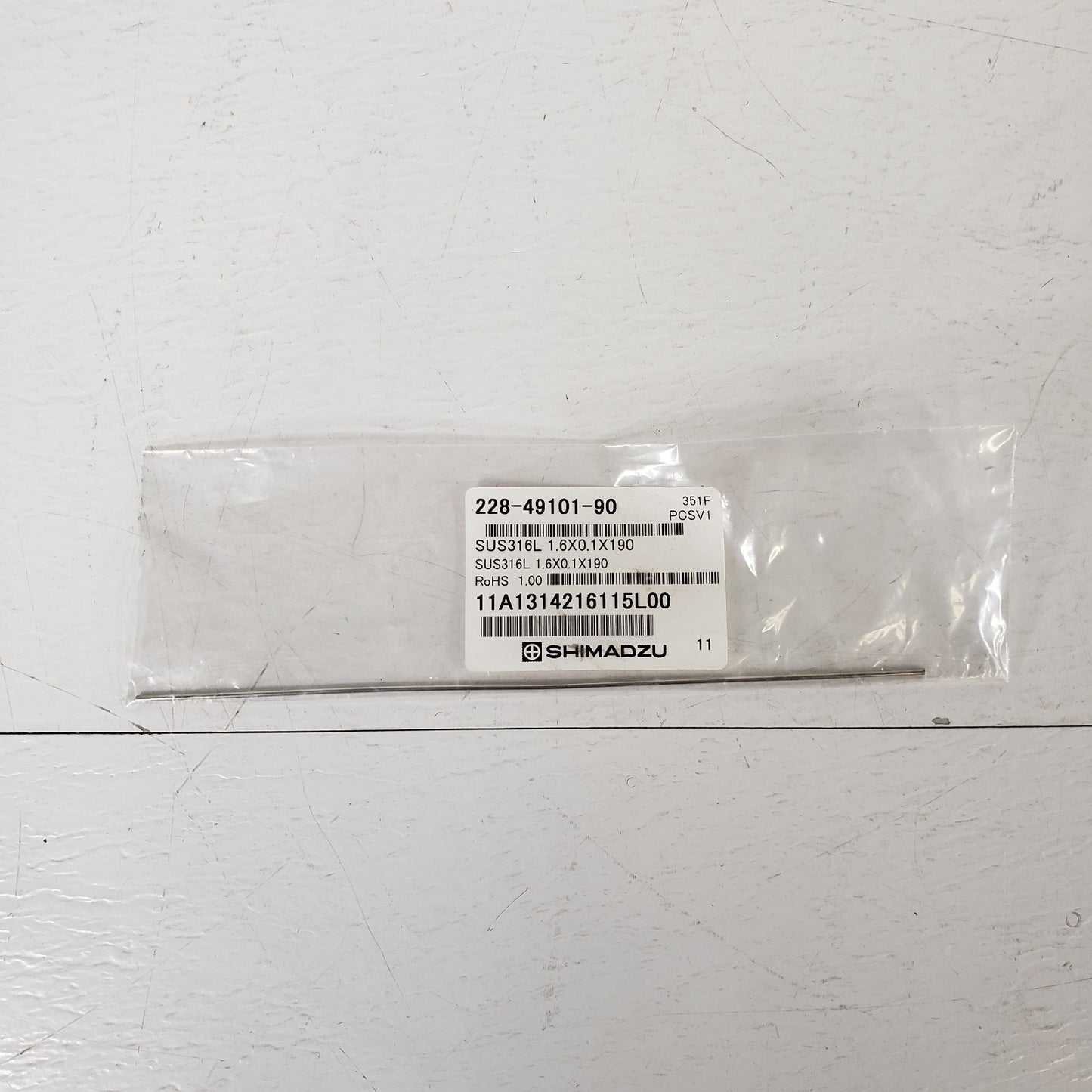 Shimadzu 228-49101-90 Stainless Steel Tubing 1.6mmx0.1mmx190mm