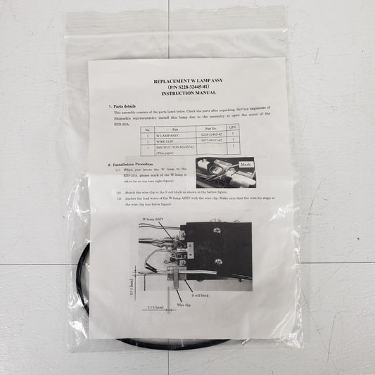 Shimadzu 228-32445-41 Replacement Lamp Assembly for RID-20A RID-10A HPLC Light
