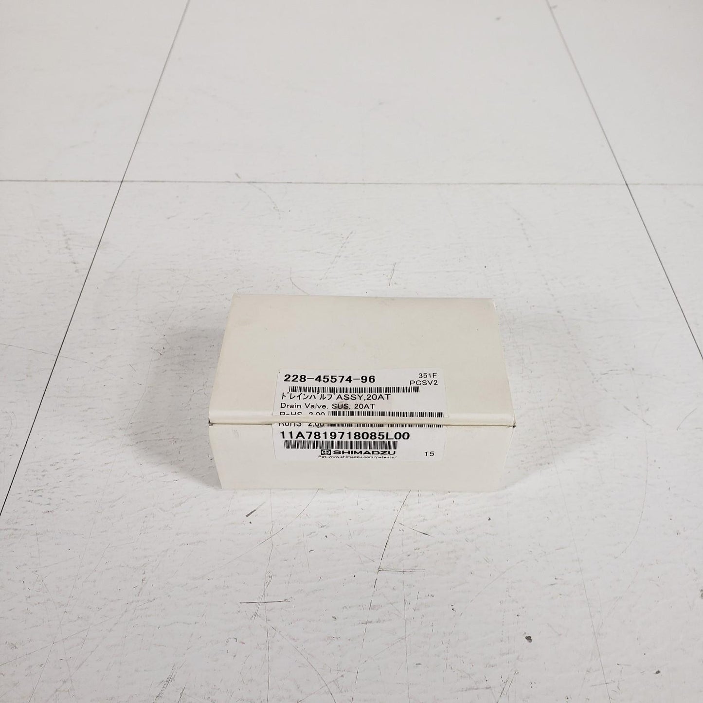 Shimadzu 228-45574-96 Drain Valve 20AT Assembly With Replacement Instructions