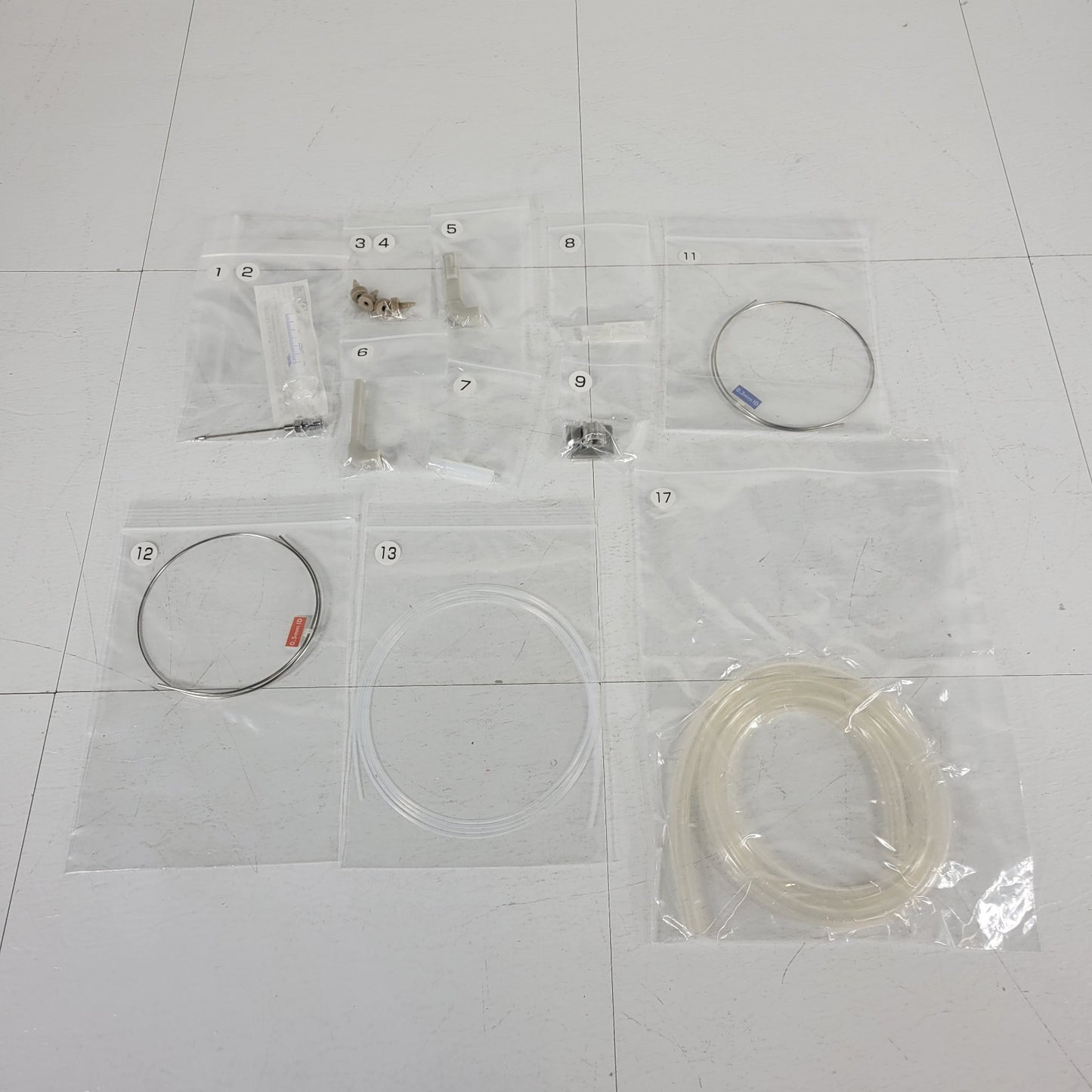 Lot of Shimadzu HPLC Spare Replacement Parts Tubes Hoses PEEK Ferrules Fittings