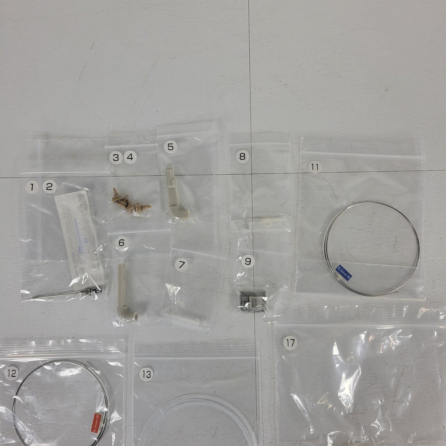 Lot of Shimadzu HPLC Spare Replacement Parts Tubes Hoses PEEK Ferrules Fittings