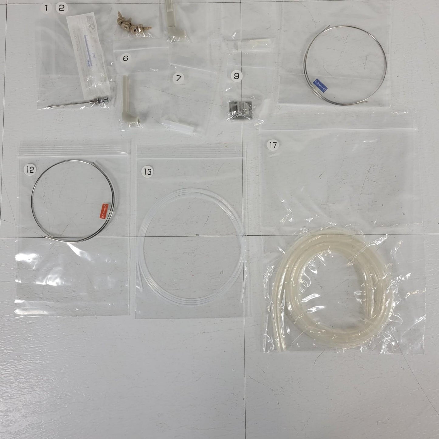 Lot of Shimadzu HPLC Spare Replacement Parts Tubes Hoses PEEK Ferrules Fittings