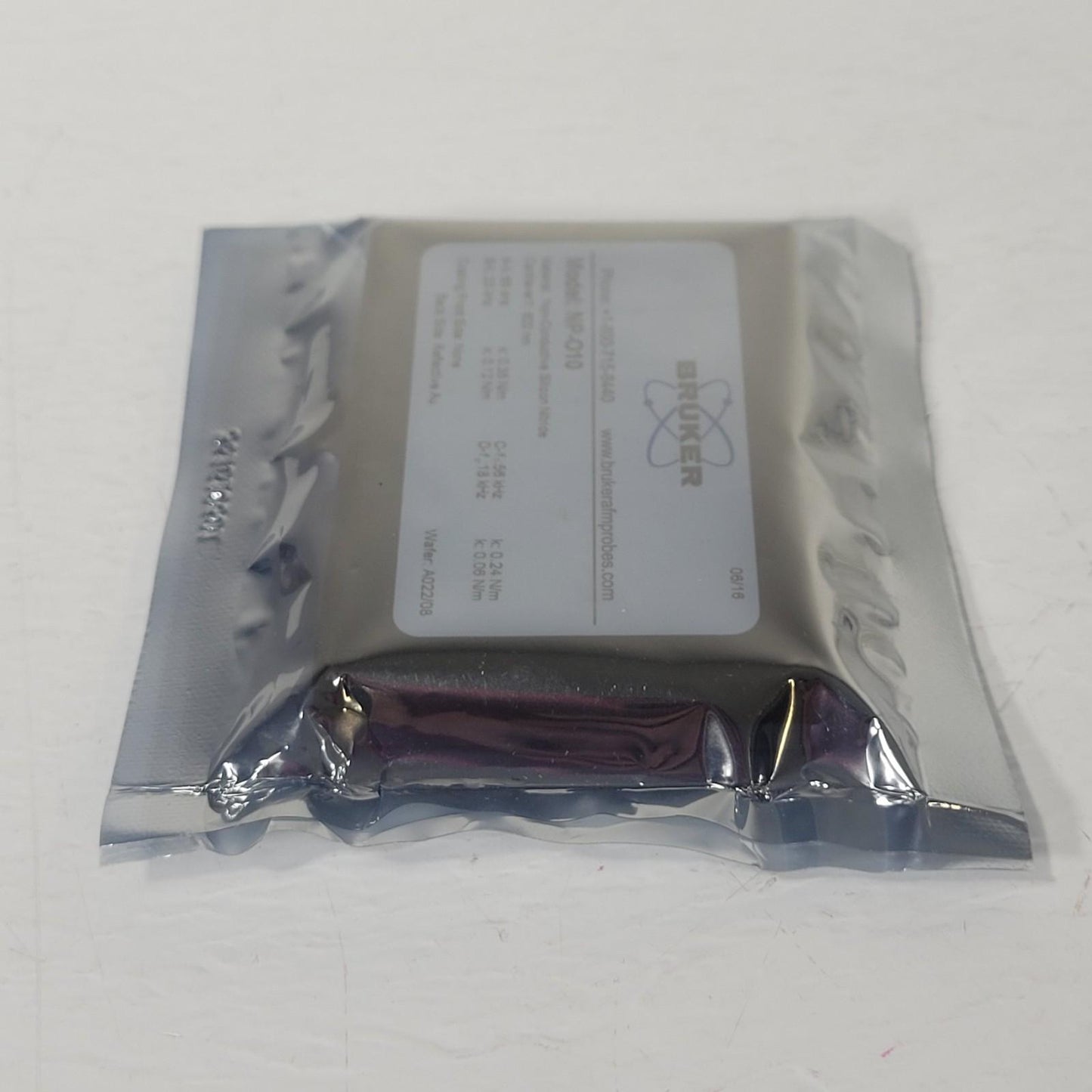 Bruker NP-O10 Silicon Nitride SiN AFM 4-Probe Cantilever Set Reflective Au Coat