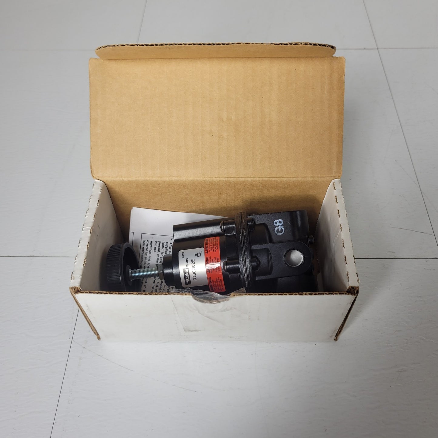 Parker R230G02E 1/4" BSPP High Flow Precision Pressure Regulator 0-2 PSI