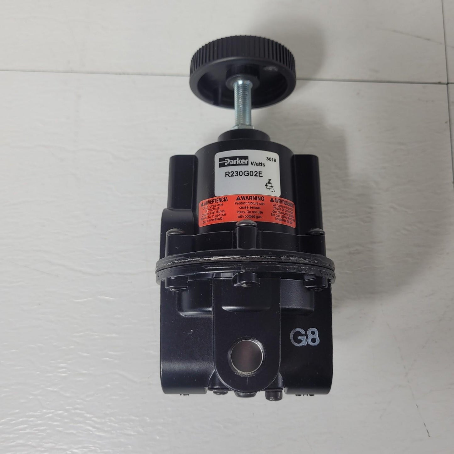 Parker R230G02E 1/4" BSPP High Flow Precision Pressure Regulator 0-2 PSI