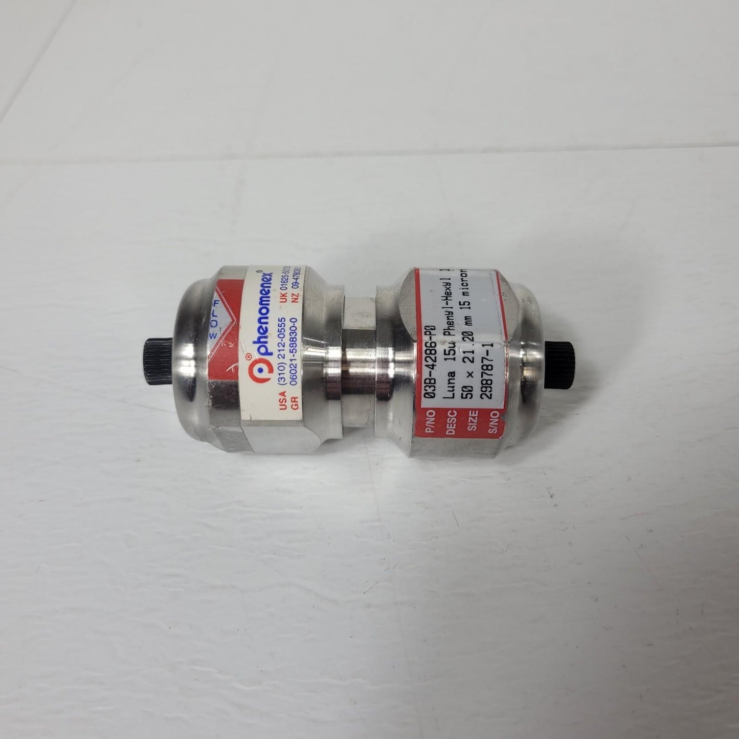 Phenomenex 03B-4286-P0 Luna 15u Phenyl-Hexyl 100 LC Column 50x21.20mm 15 Micron