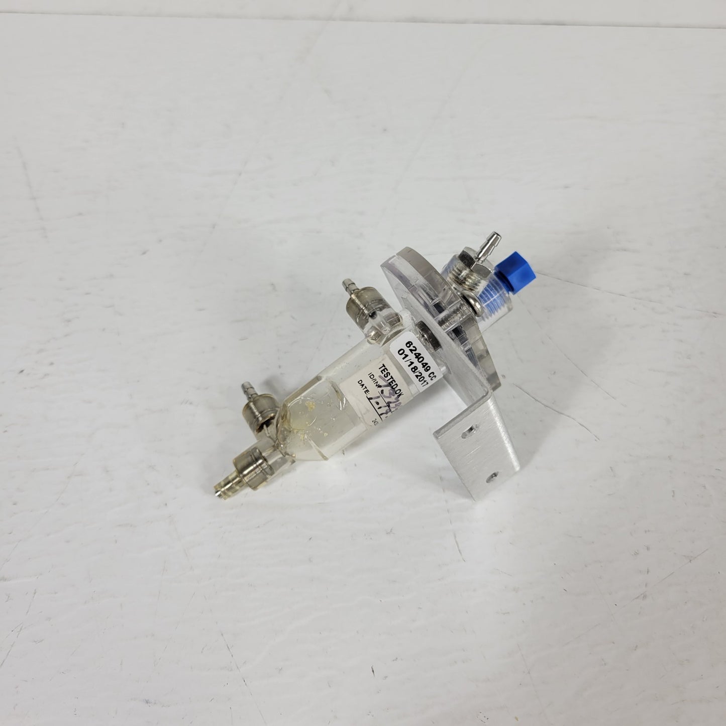 Used Beckman Coulter 624049 Injector Sample Mixing Analyzer Bowl Dual Side Port