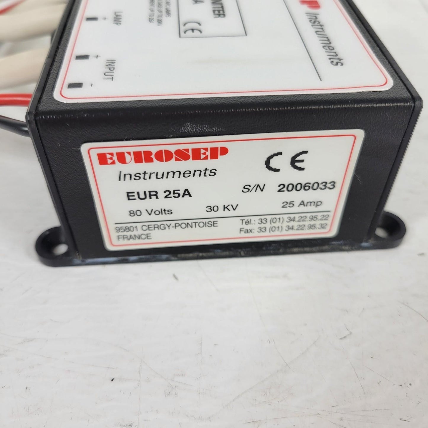 Eurosep Instruments EUR25A High Voltage Lamp Igniter 80V Input 30kV Output 25A