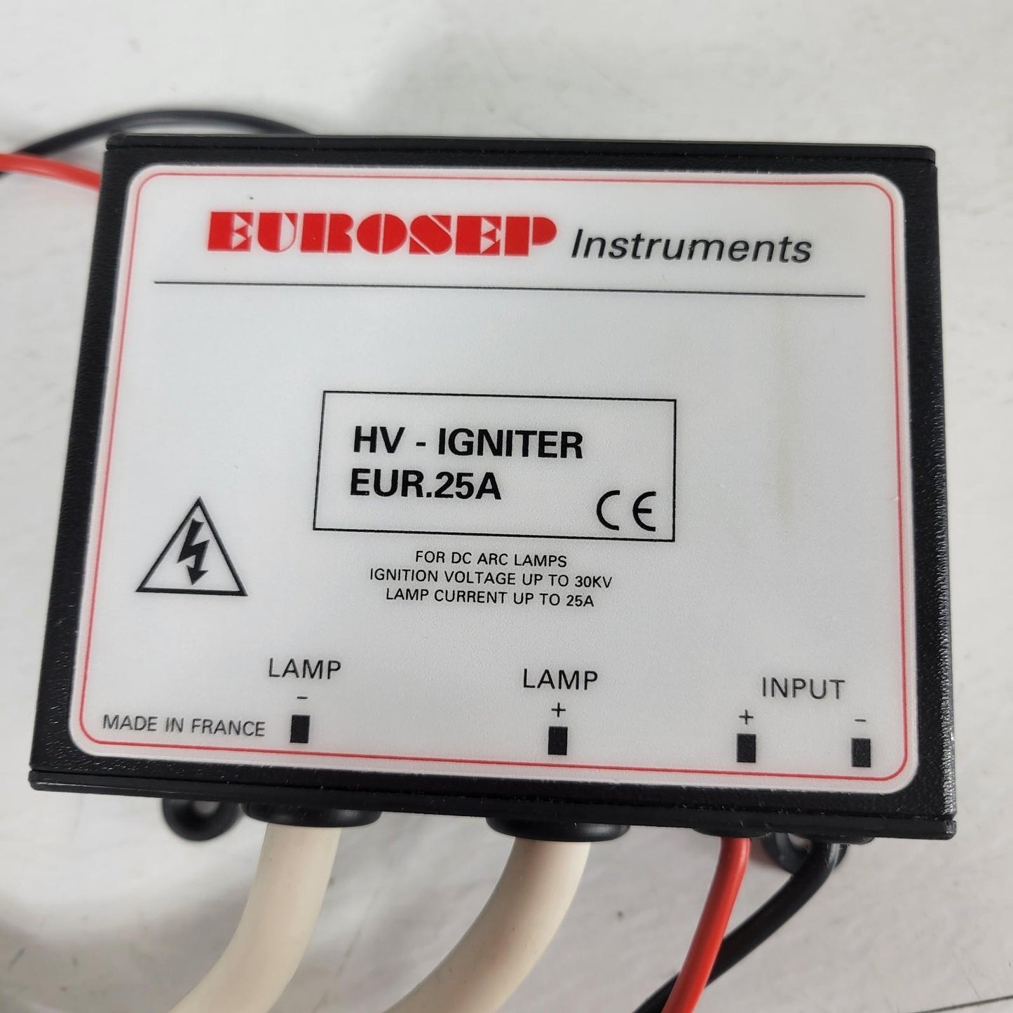 Eurosep Instruments EUR25A High Voltage Lamp Igniter 80V Input 30kV Output 25A
