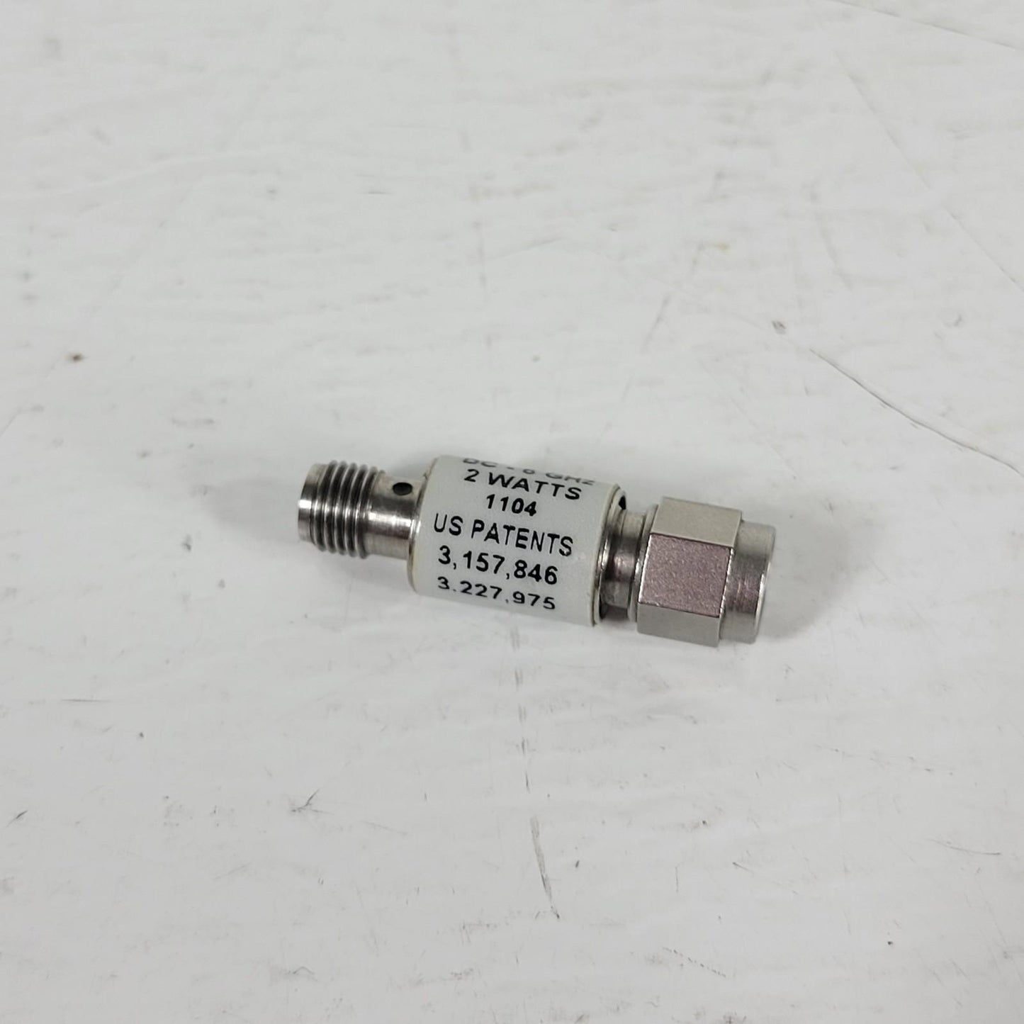 Narda 4772-6 6dB Inline Attenuator SMA 6GHz Micro Pad 2W DC Signals Directional