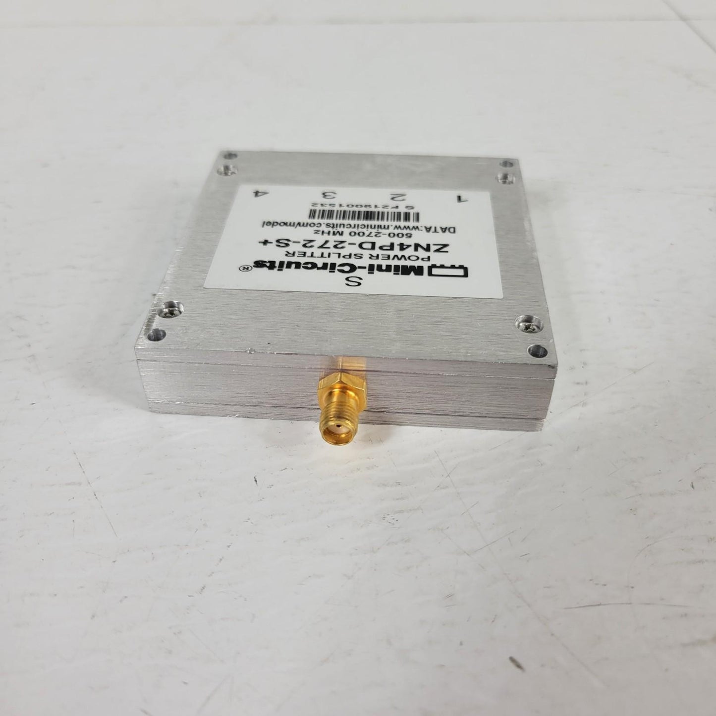 Mini Circuits ZN4PD-272-S+ Plus Power Splitter Device Four Way SMA 500-2700MHz