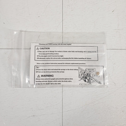 Shimadzu 228-90547 Replacement Frit With Installation Instructions HPLC Systems