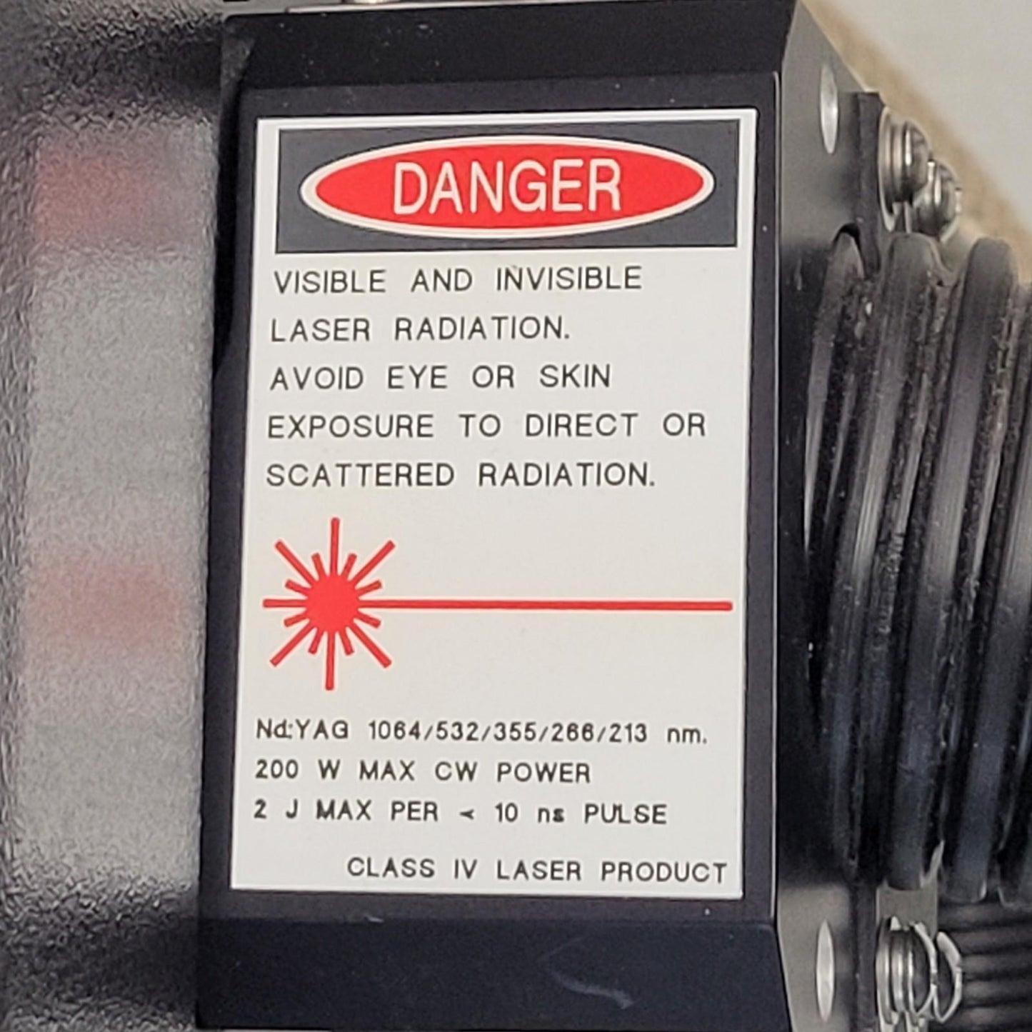 Coherent Infinity 40-100 Tunable Nd:YAG Laser Head 40 Watt Power 1064nm 532/355