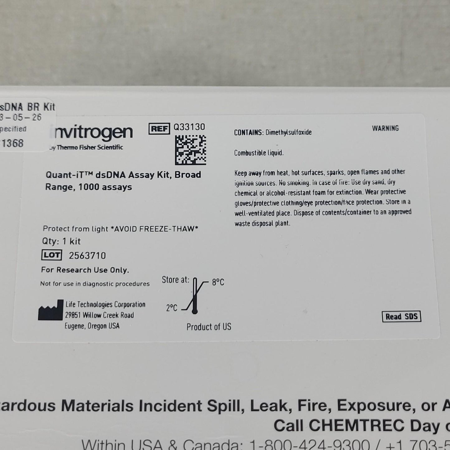 Thermo Invitrogen Q33130 Quant-iT dsDNA Assay Kit Broad Range Quantification