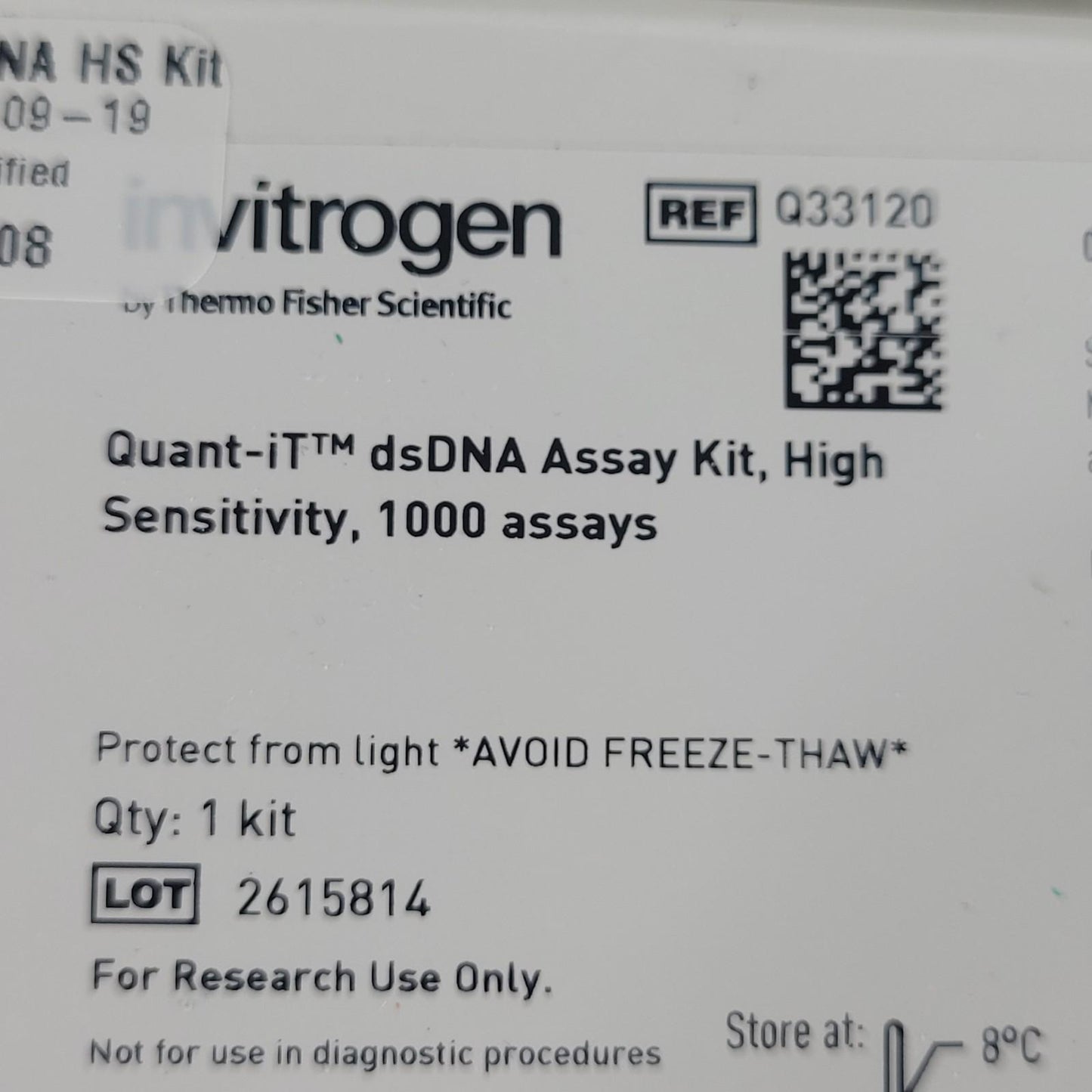 Thermo Invitrogen Q33120 Quant-iT dsDNA Assay Kit High Sensitivity