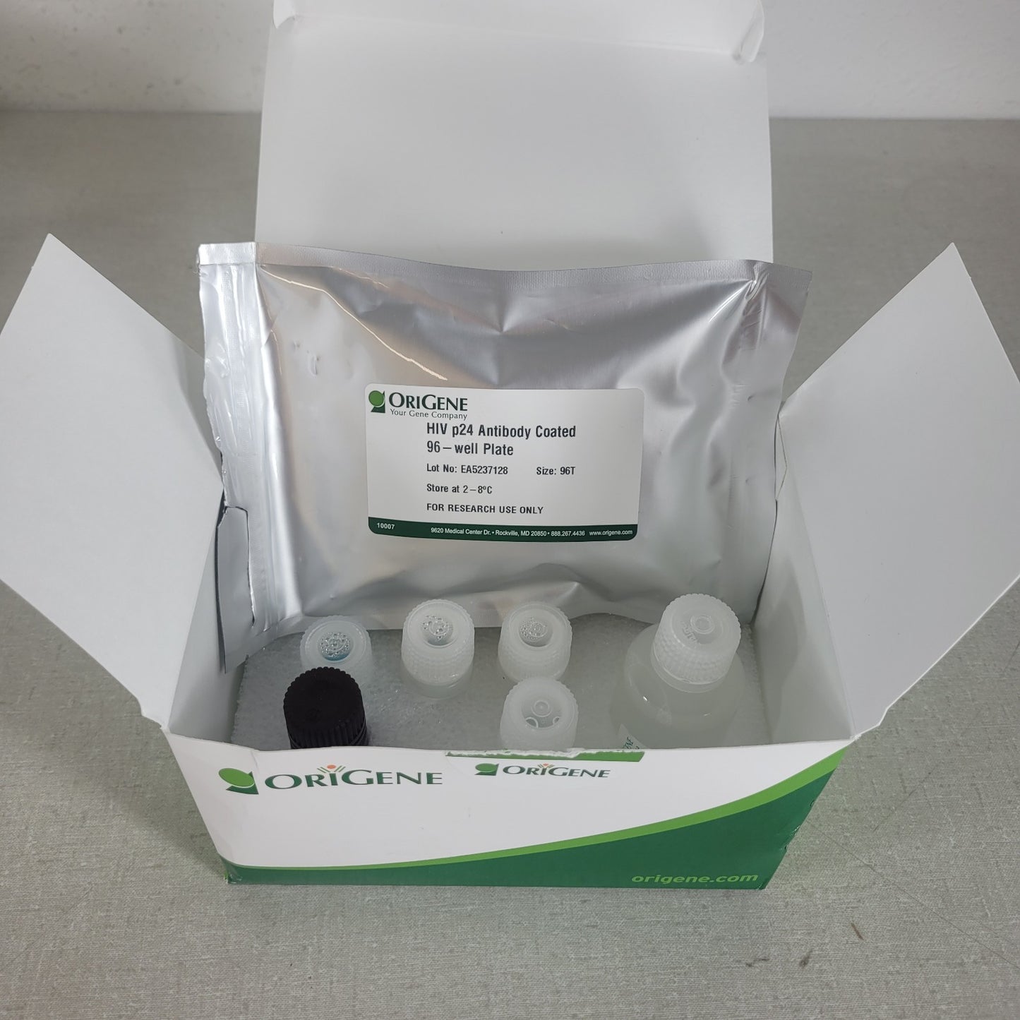Origene TR30038 One-Wash Lentivirus Titer Kit p24 ELISA Missing 1 Vial