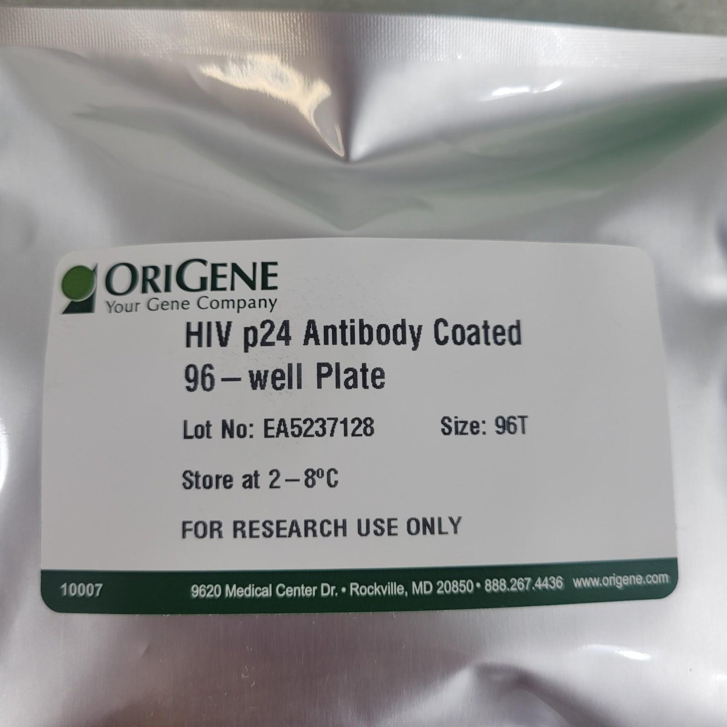 Origene TR30038 One-Wash Lentivirus Titer Kit p24 ELISA Missing 1 Vial