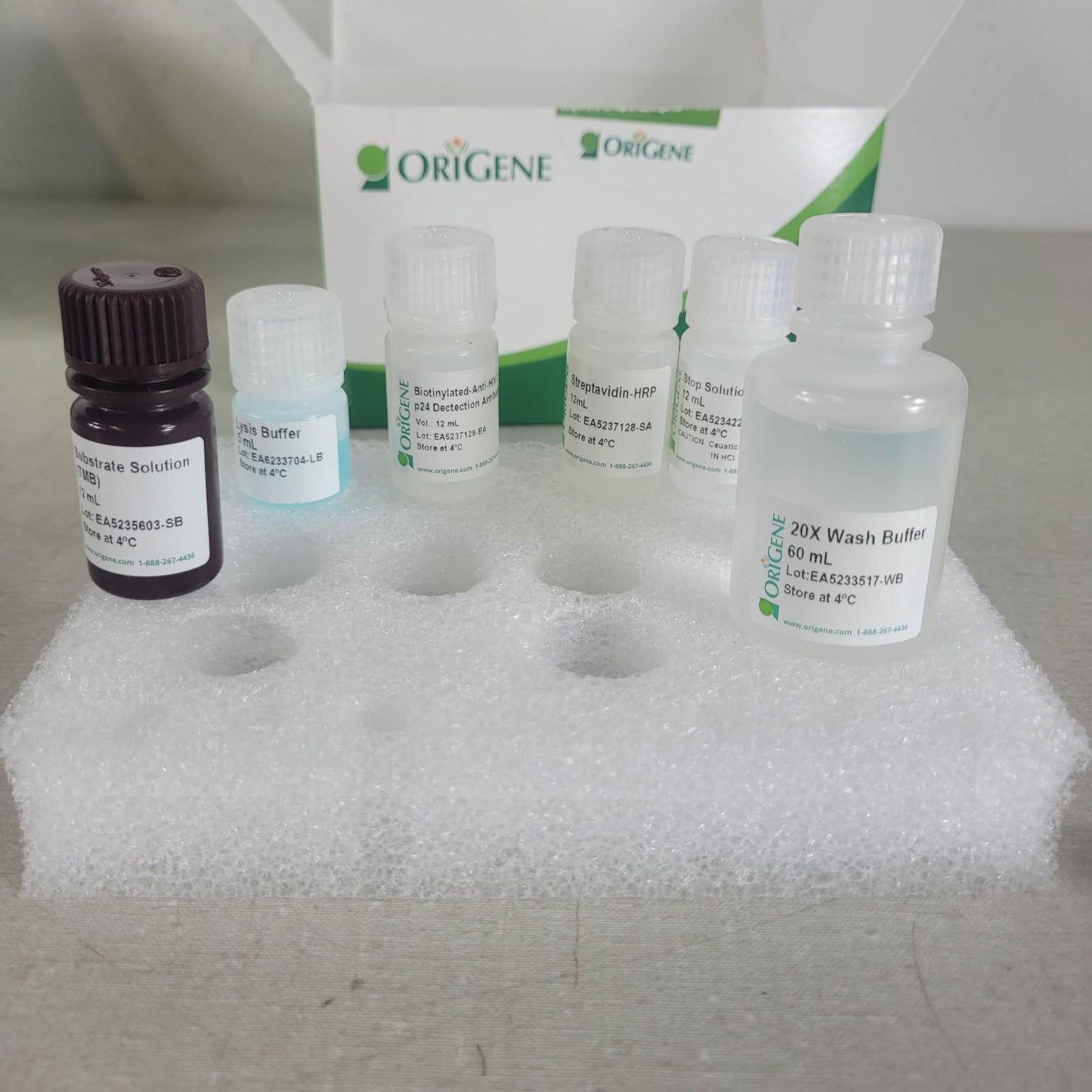 Origene TR30038 One-Wash Lentivirus Titer Kit p24 ELISA Missing 1 Vial