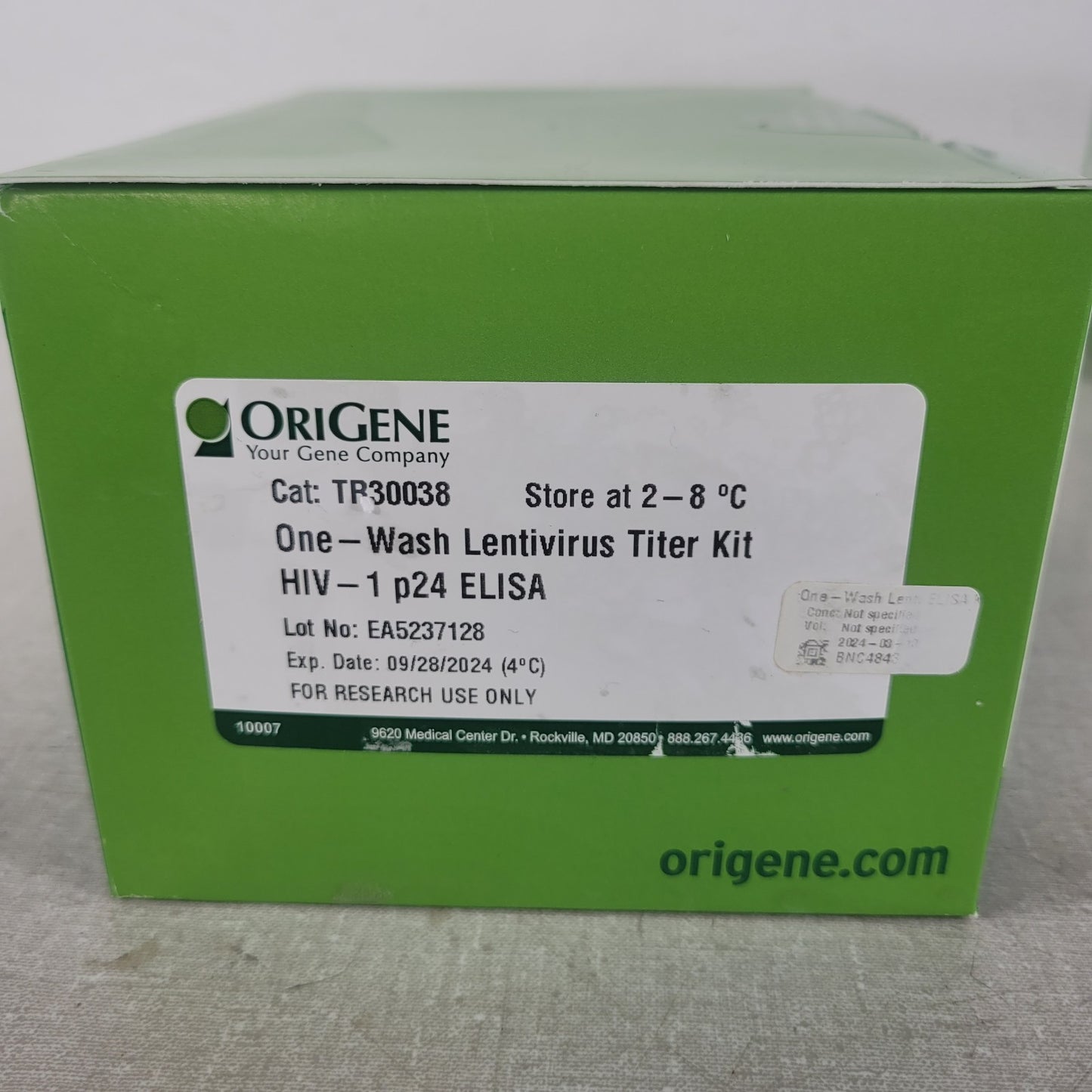 Origene TR30038 One-Wash Lentivirus Titer Kit p24 ELISA 96 Assays