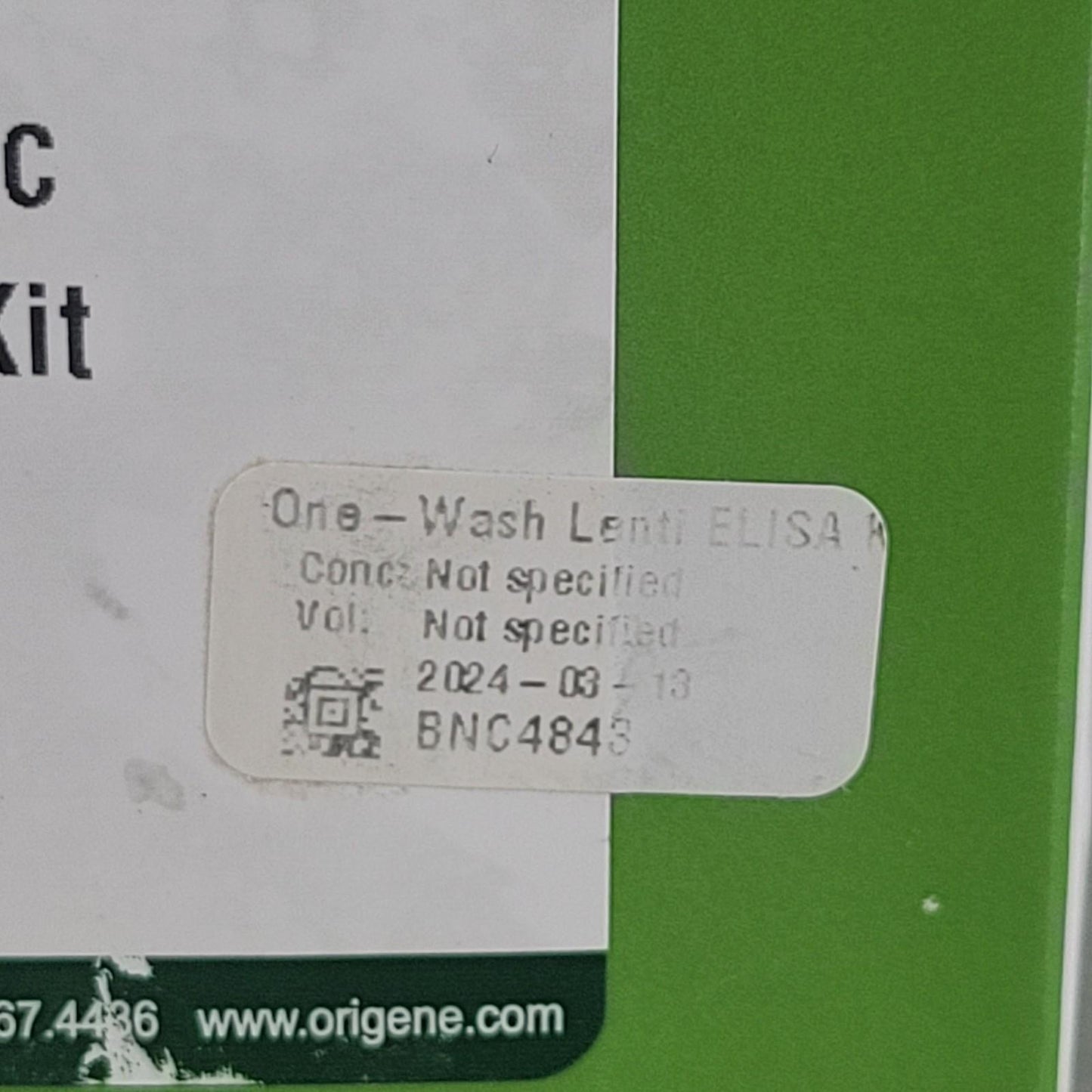 Origene TR30038 One-Wash Lentivirus Titer Kit p24 ELISA 96 Assays