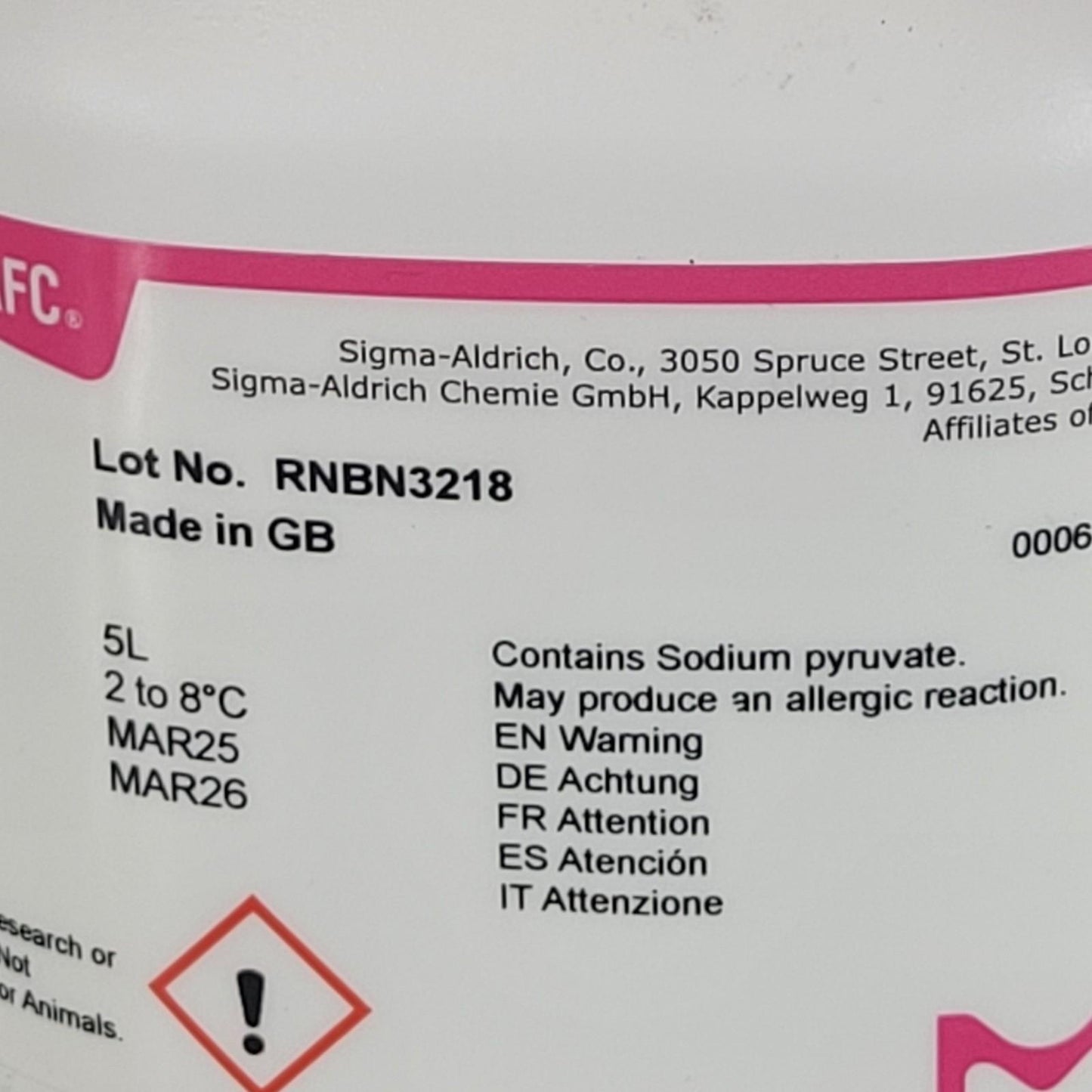 Sigma Aldrich Millipore 125195-5L Cellvento 4HEK for HEK 293 Cell Culture