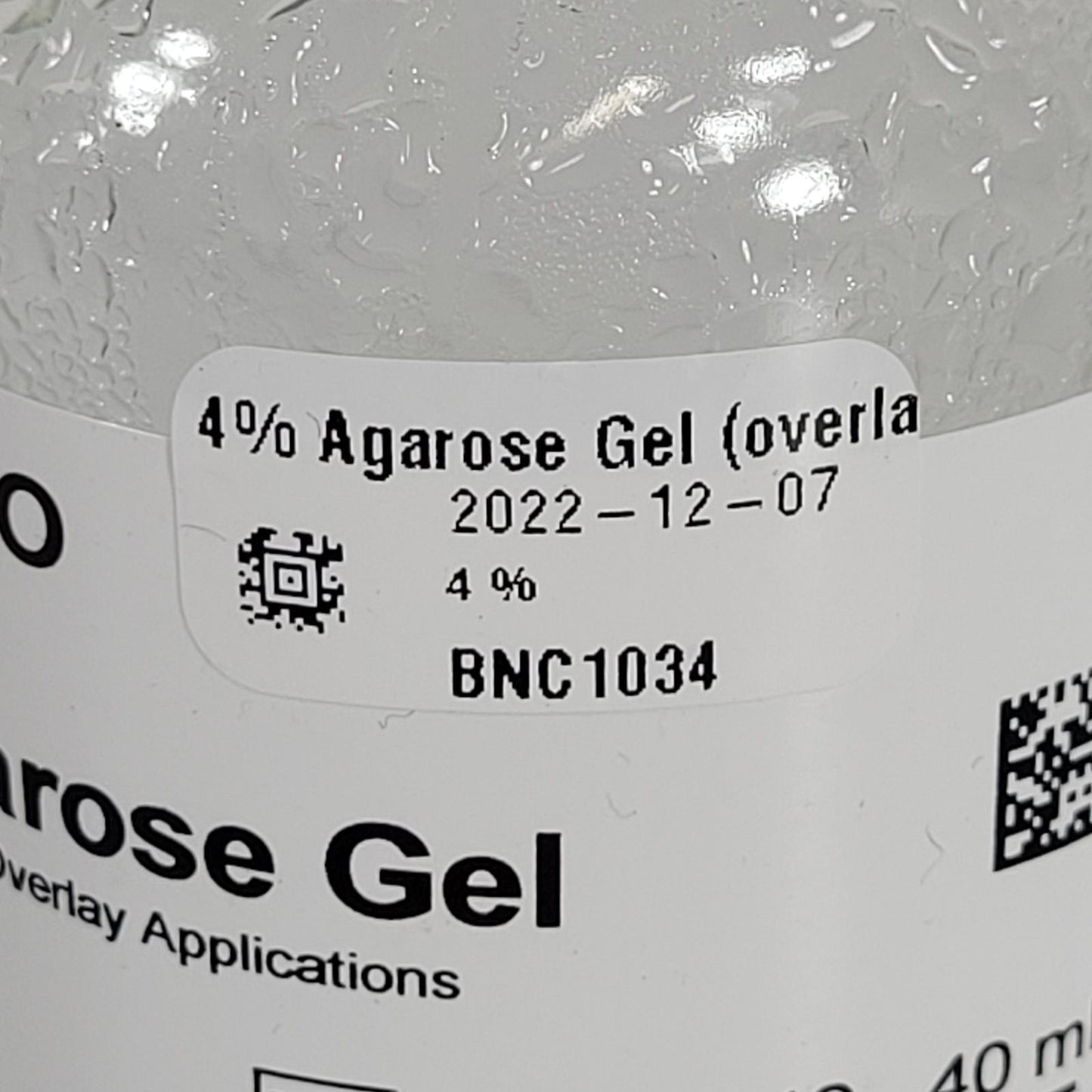 Thermo Fisher Gibco 18300-012 4% Agarose Gel Cell Culture Overlay Sterile 40ml