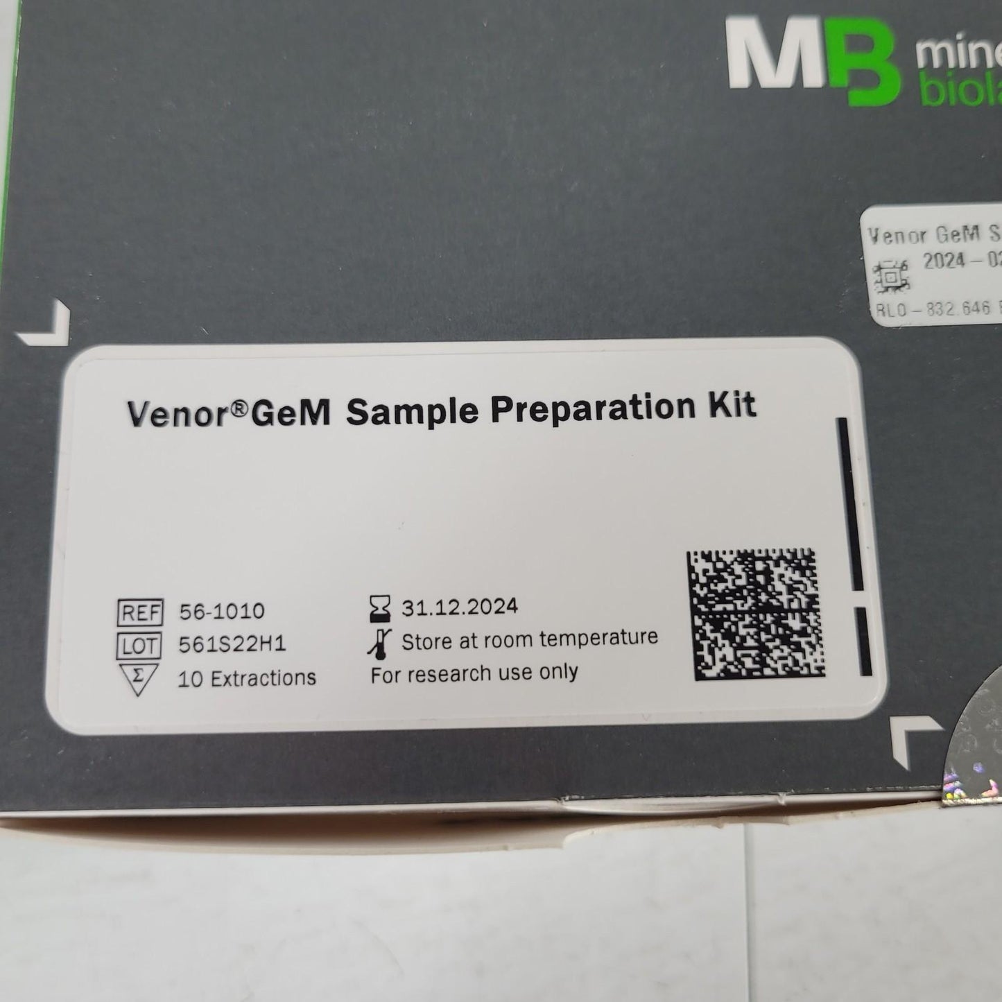 Minerva Biolabs 56-1010 Venor GeM Sample Preparation Kit 10 DNA Extractions