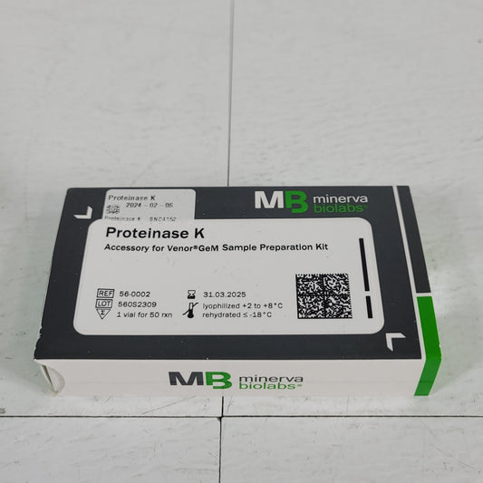 Minerva Biolabs 56-0002 Proteinase K  50 Extractions Mycoplasma DNA