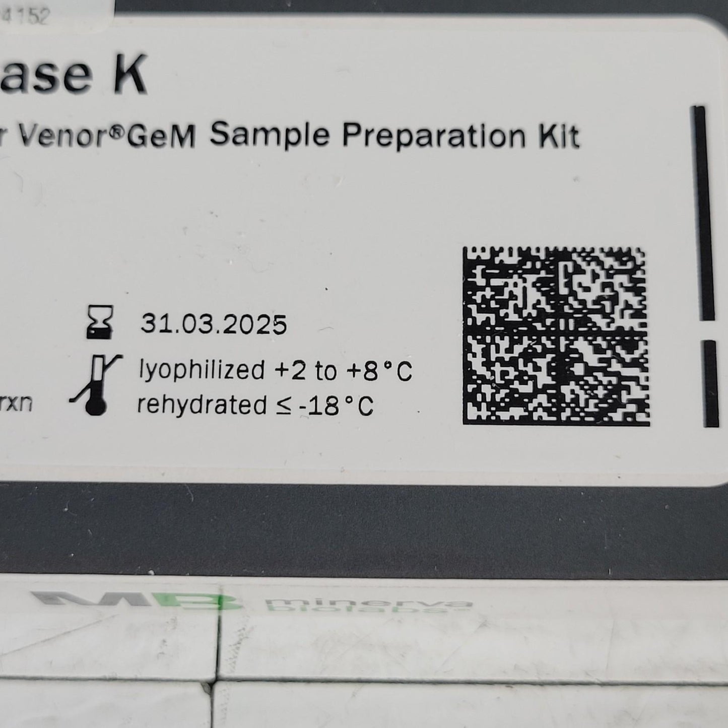 Minerva Biolabs 56-0002 Proteinase K  50 Extractions Mycoplasma DNA