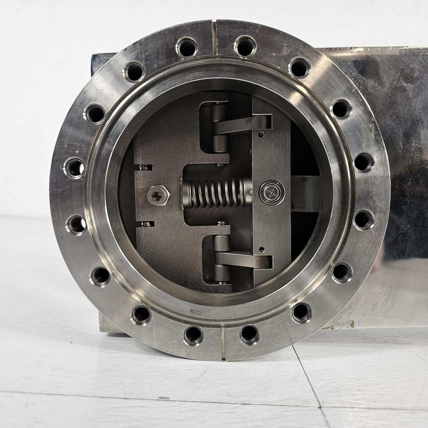 TESTED Huntington 6" CF Conflat DN100CF Pneumatic Gate Valve SS High Vacuum UHV