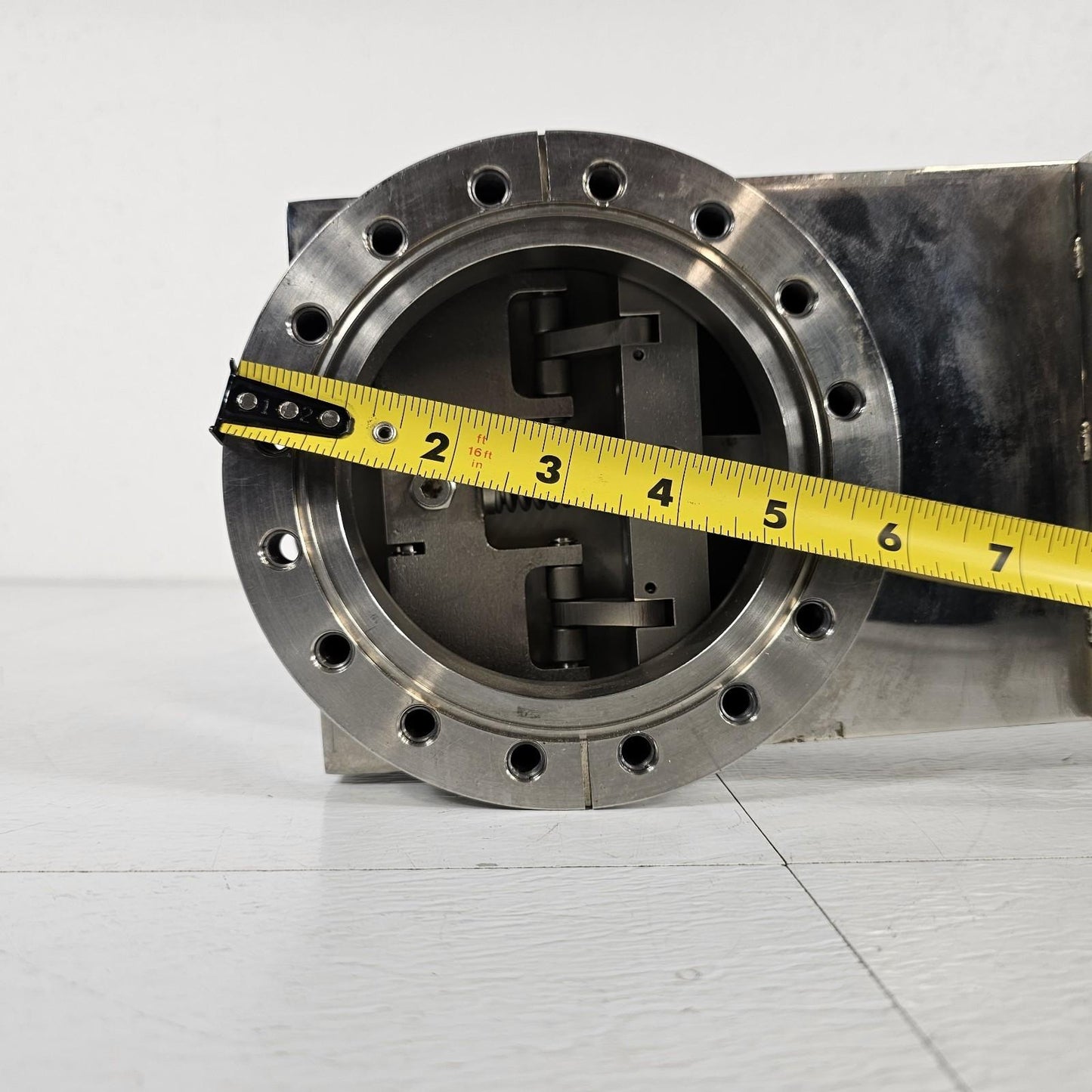 TESTED Huntington 6" CF Conflat DN100CF Pneumatic Gate Valve SS High Vacuum UHV