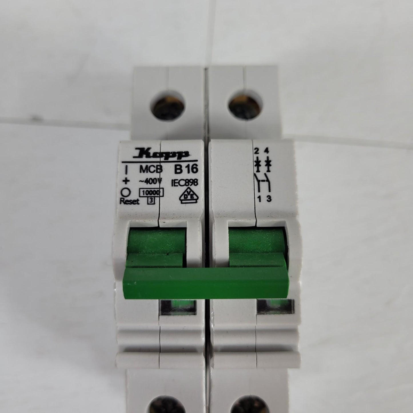 Kopp MCB B16 400V 16A IEC 947-2 Icu 00062 30714 2 Pole Circuit Breaker