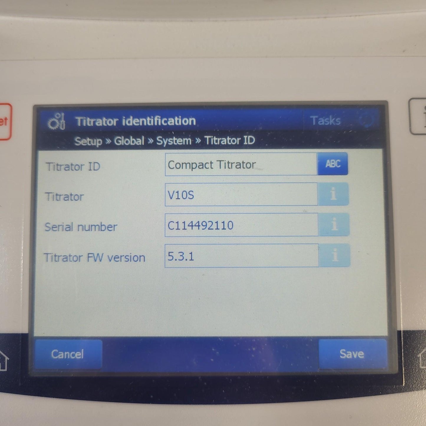 Mettler Toledo V10S Compact Volumetric Karl Fischer Titrator w/ Solvent Manager