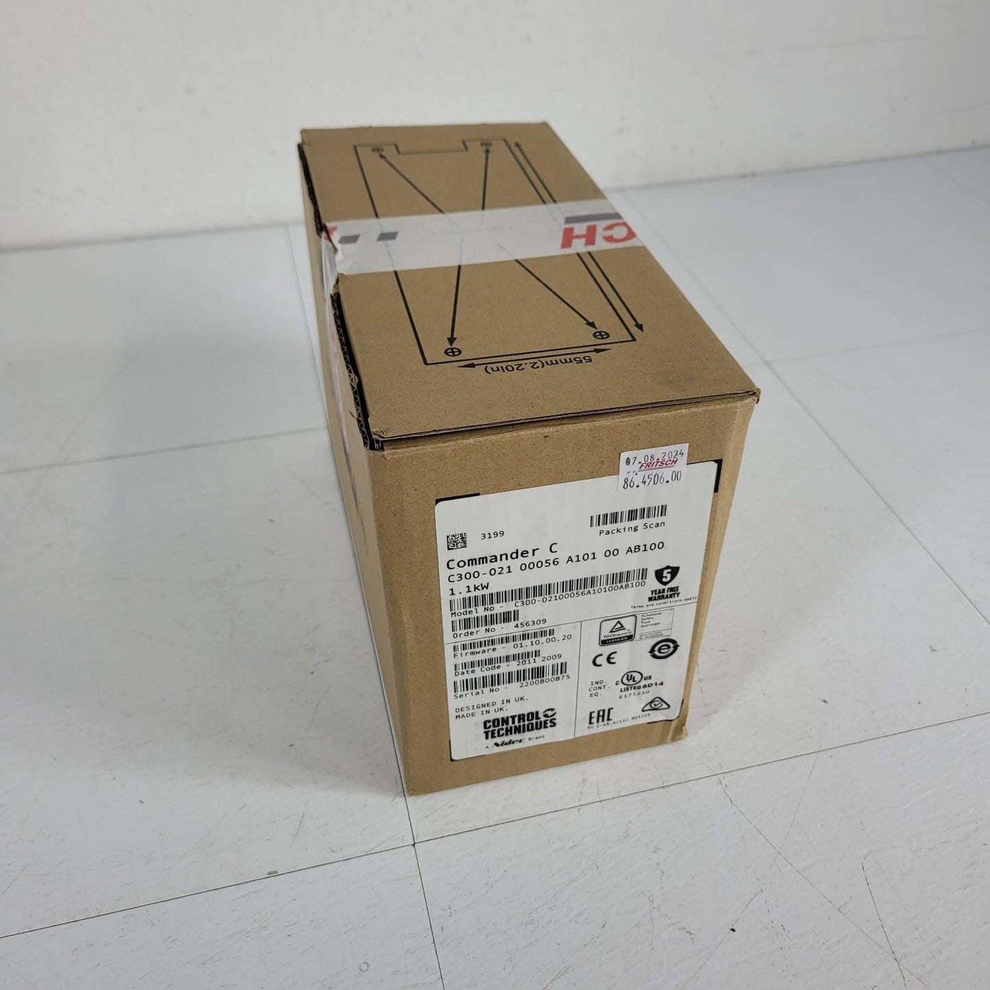 Nidec Commander C 1.1 kW C300-021 00056 A101 00 AB100 Control FRITSCH 86.4506.00