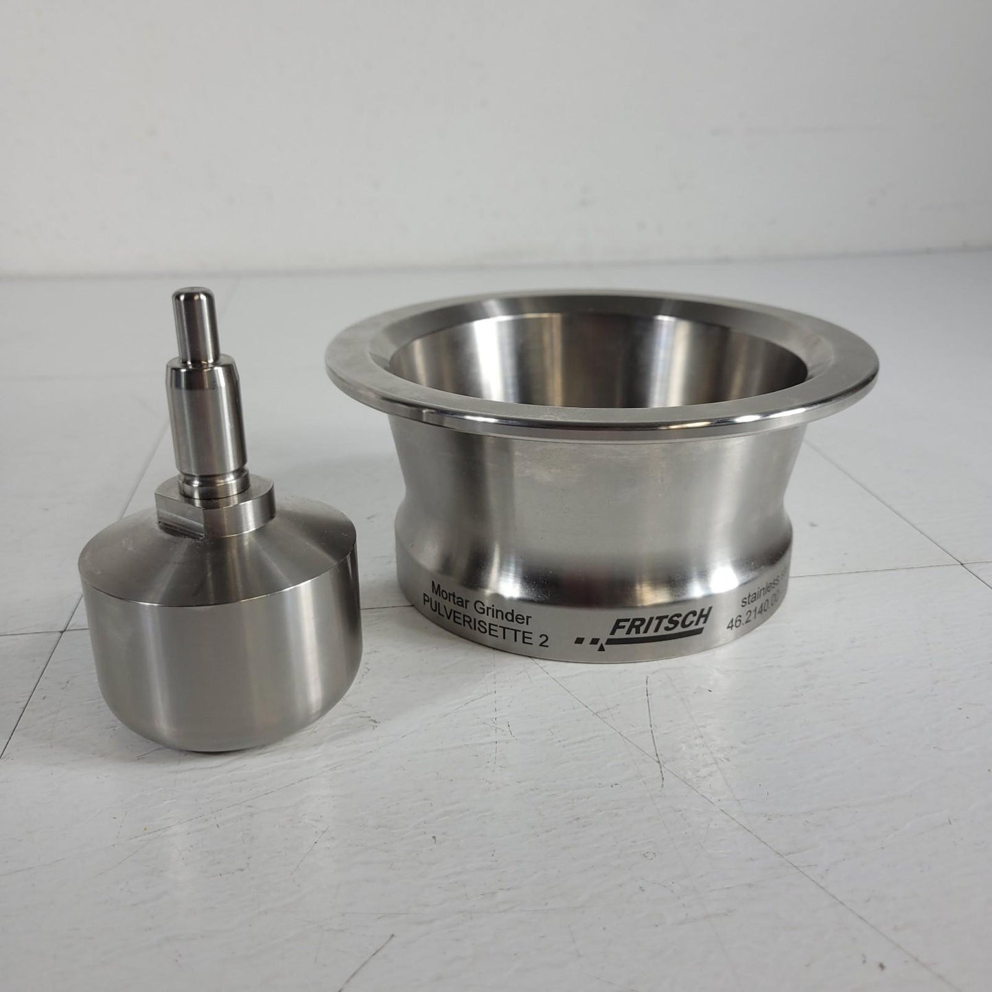 FRITSCH Grinding Set For Pulverisette 2 (SS) Mortar Bowl Pestel 46.2140.00