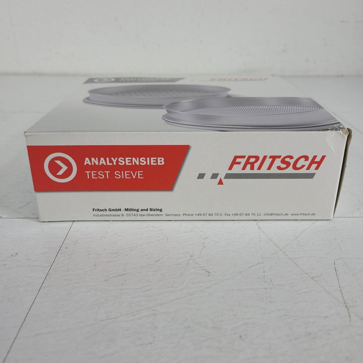 FRITSCH Venting Ring For Wet Sieving 8" DIA x 1" Height 31.1340.03 Stainless