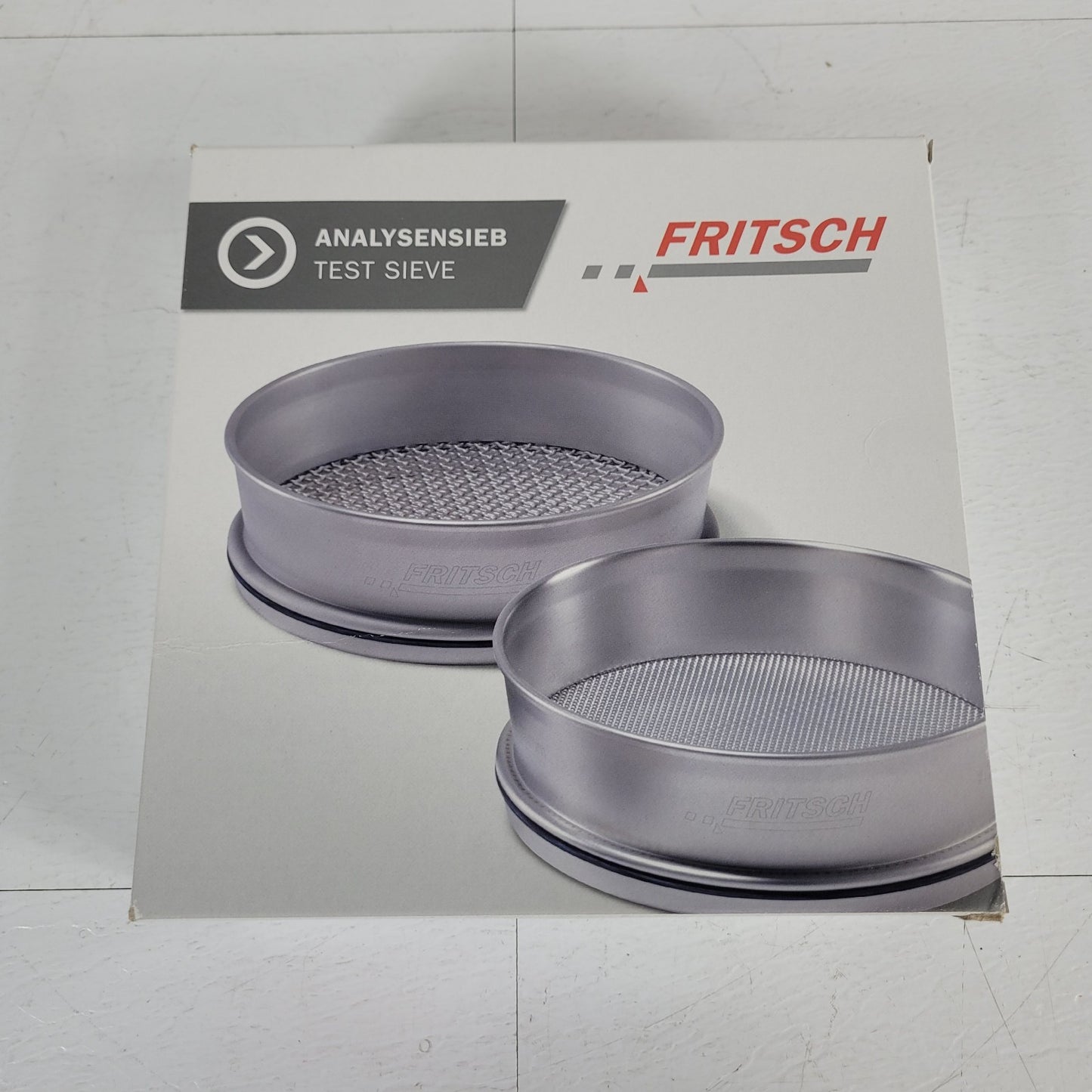 FRITSCH 8" DIA x 2" ASTM E11 53microns 35.6220.03 w/ Compliance Certificate