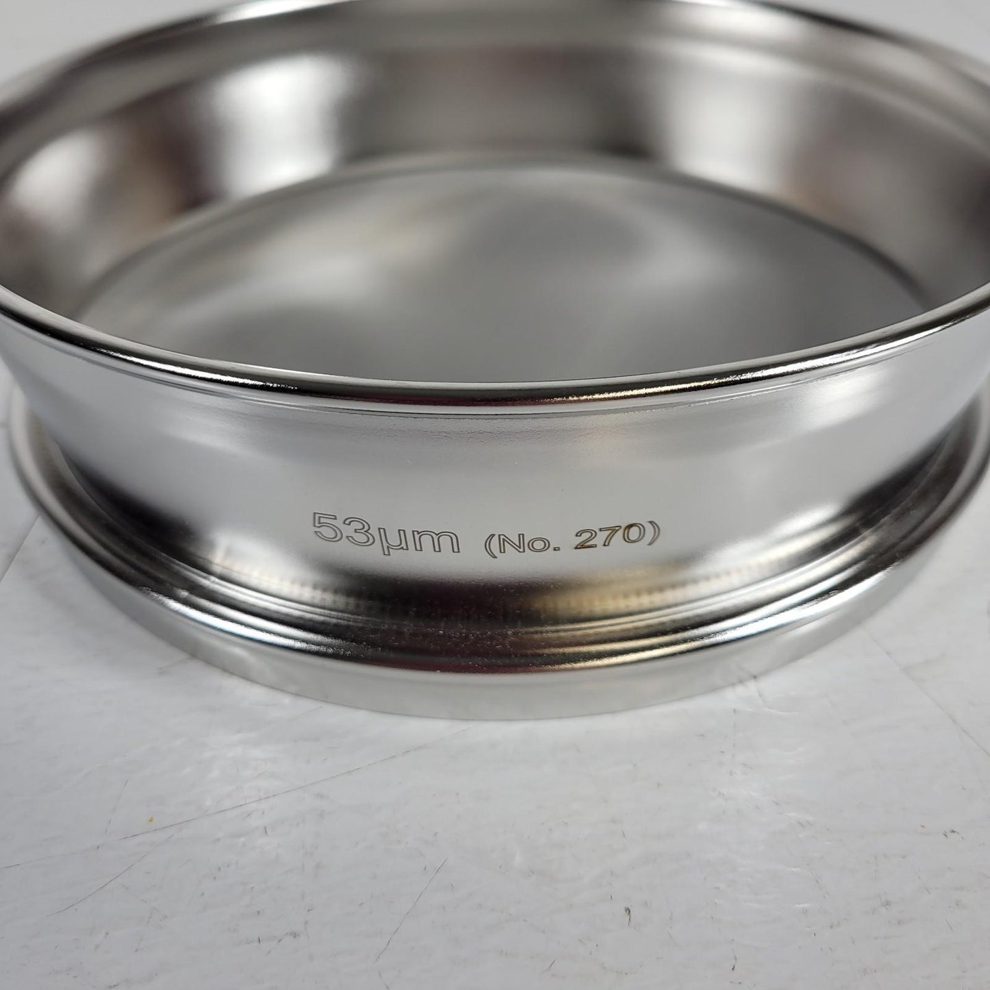 FRITSCH 8" DIA x 2" ASTM E11 53microns 35.6220.03 w/ Compliance Certificate