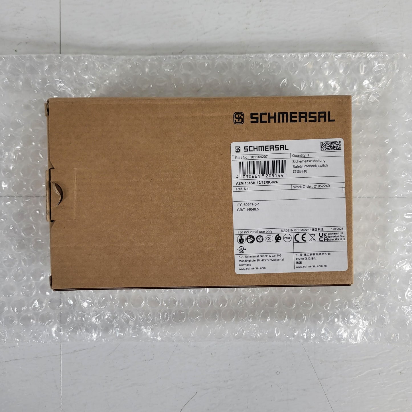 SCHMERSAL AZM 161SK-12/12RK-024 Position Switch With Guard Locking IP67