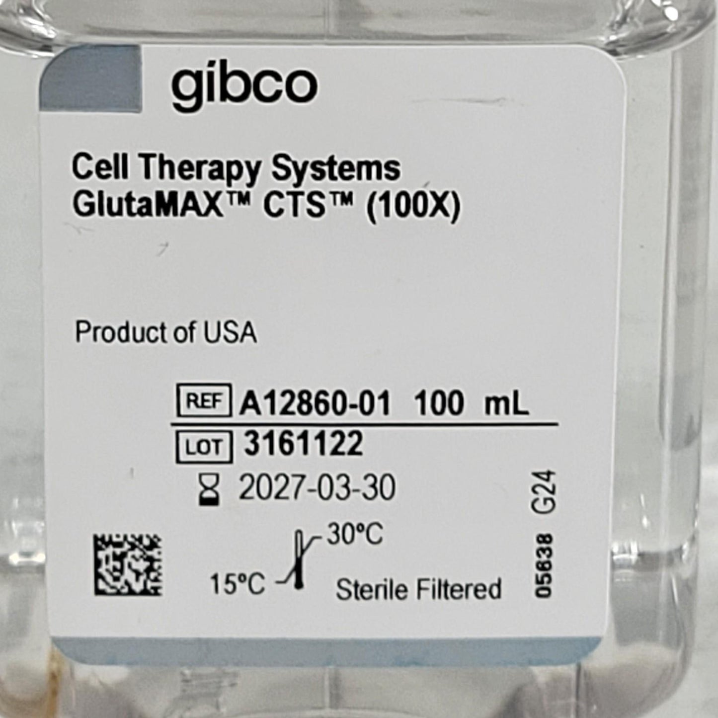 Thermo Gibco A12860-01 Cell Therapy GlutaMAX CTS 100X L-glutamine Substitute