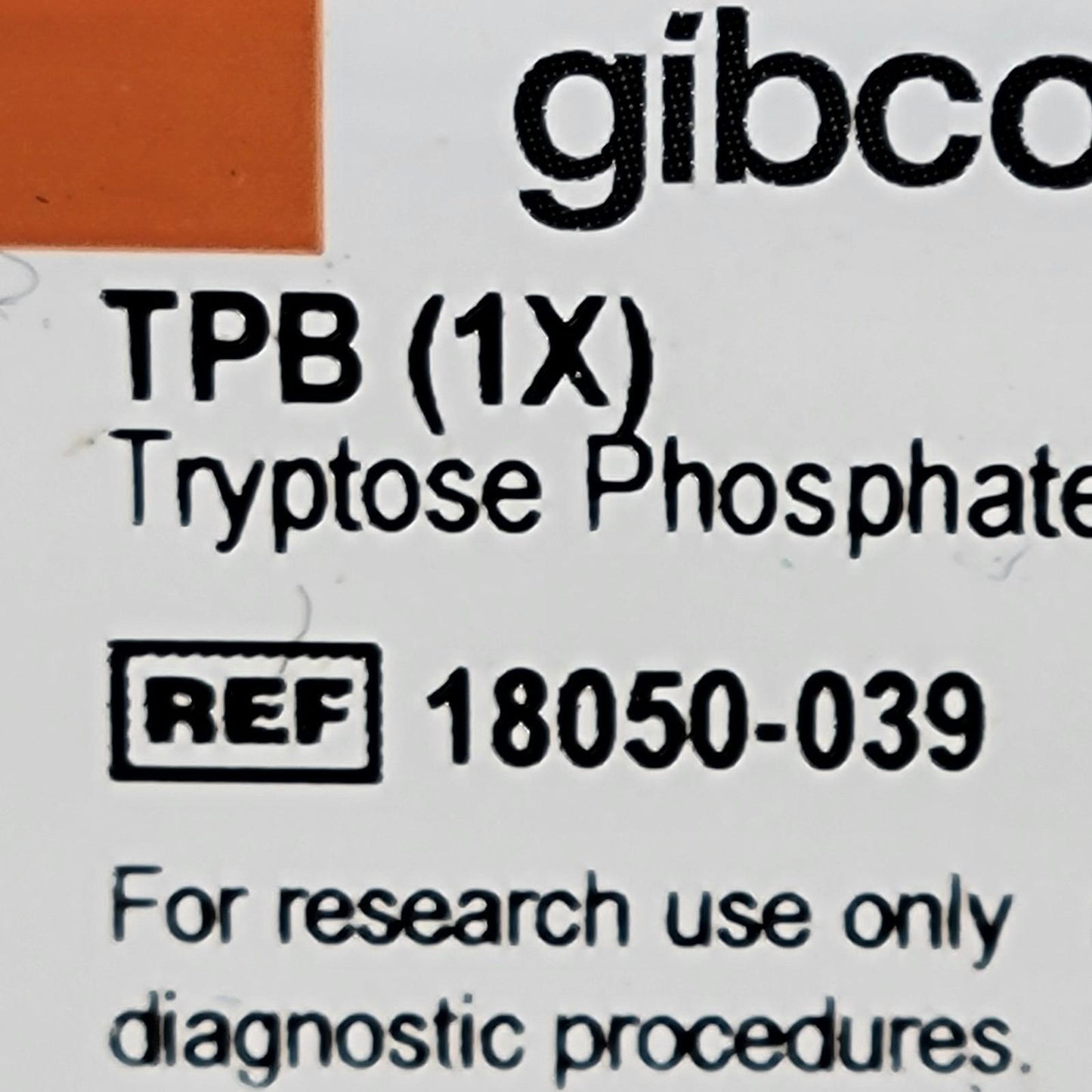 Thermo Gibco 18050-039 Tryptose Phosphate Broth TPB 1X 100ml Sterile