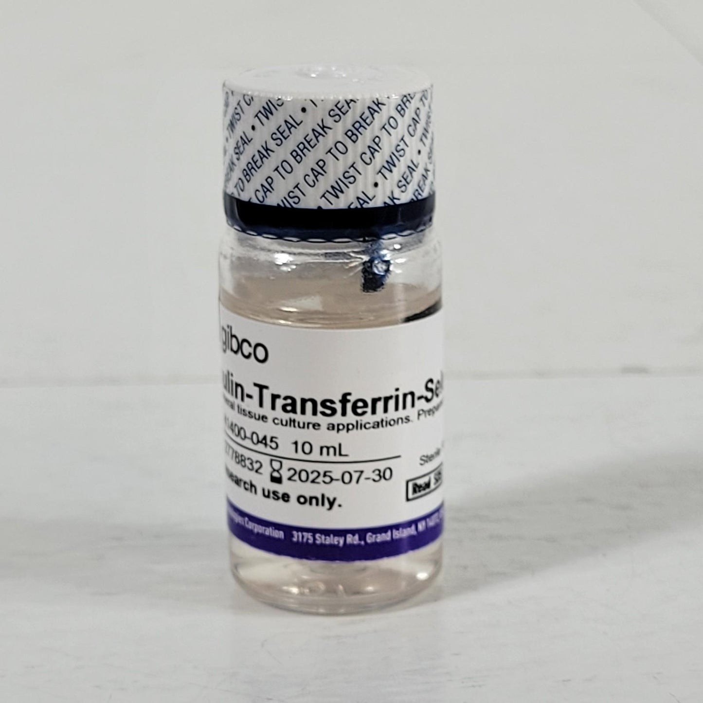Thermo Gibco 41400-045 Insulin-Transferrin-Selenium ITS-G 100X 10ml Sterile