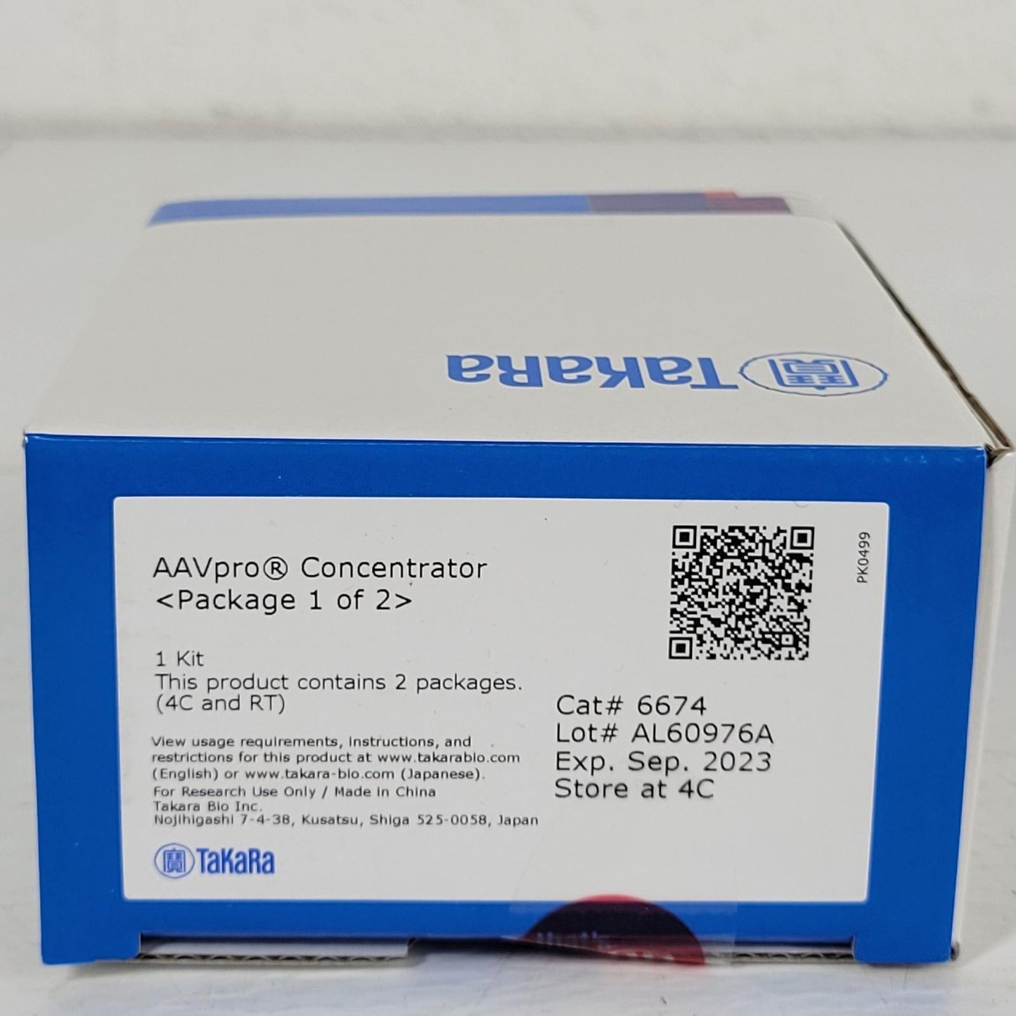 Takara Bio 6674 AAVpro Concentrator 1 Kit Adeno-associated Virus Vectors