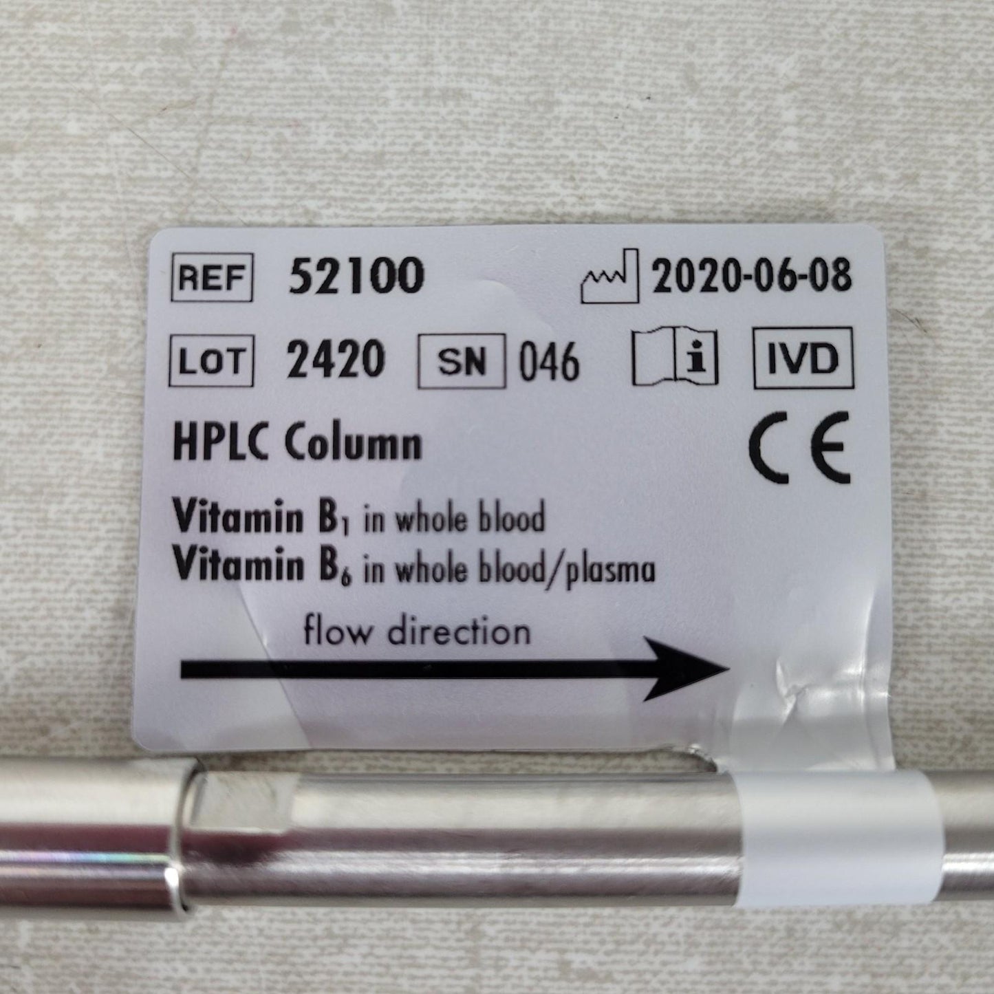 Chromsystems HPLC Column 52100 Vitamin B1 And Vitamin B6 in Whole