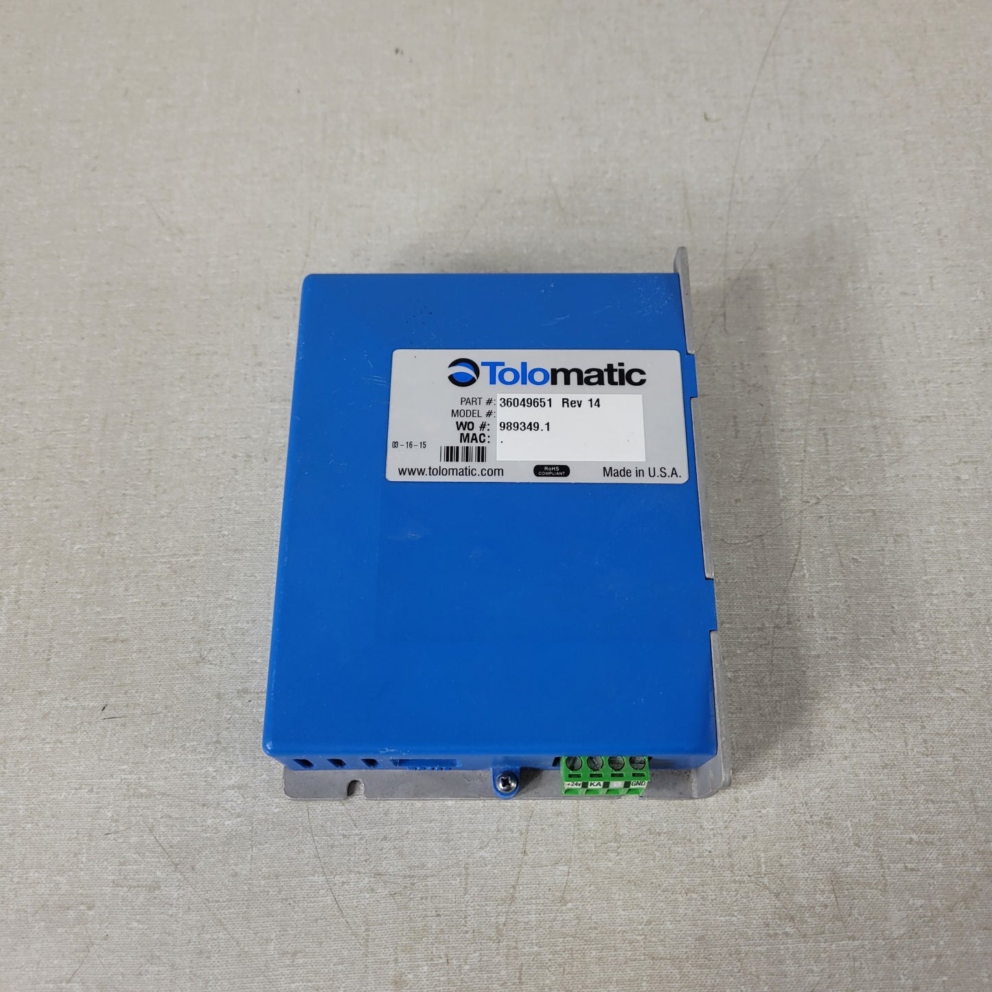 Tolomatic 36049651 Rev14 ACS Stepper Drive Controller w/ Encoder And Motor Cable