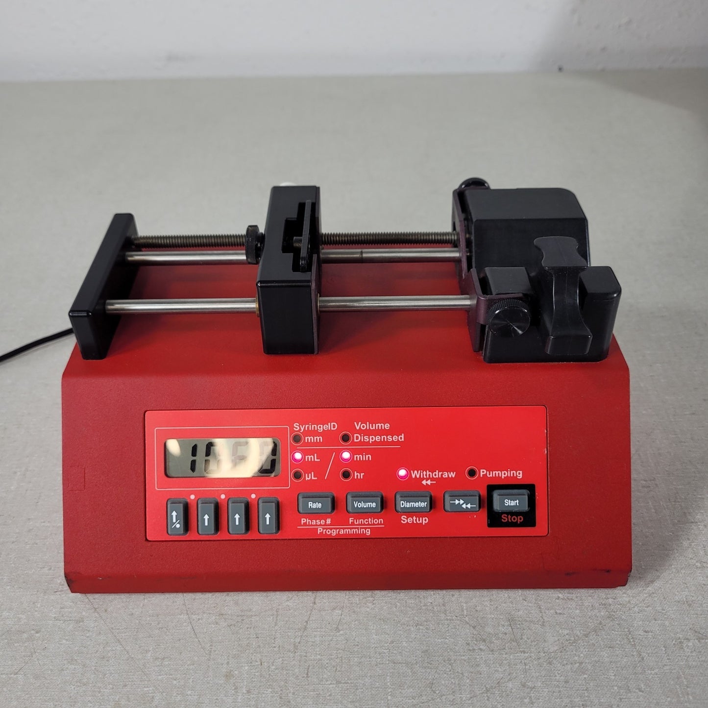 New Era Pump Systems NE-1010 Single Syringe Pump 12VDC .75A w/ Power Cord