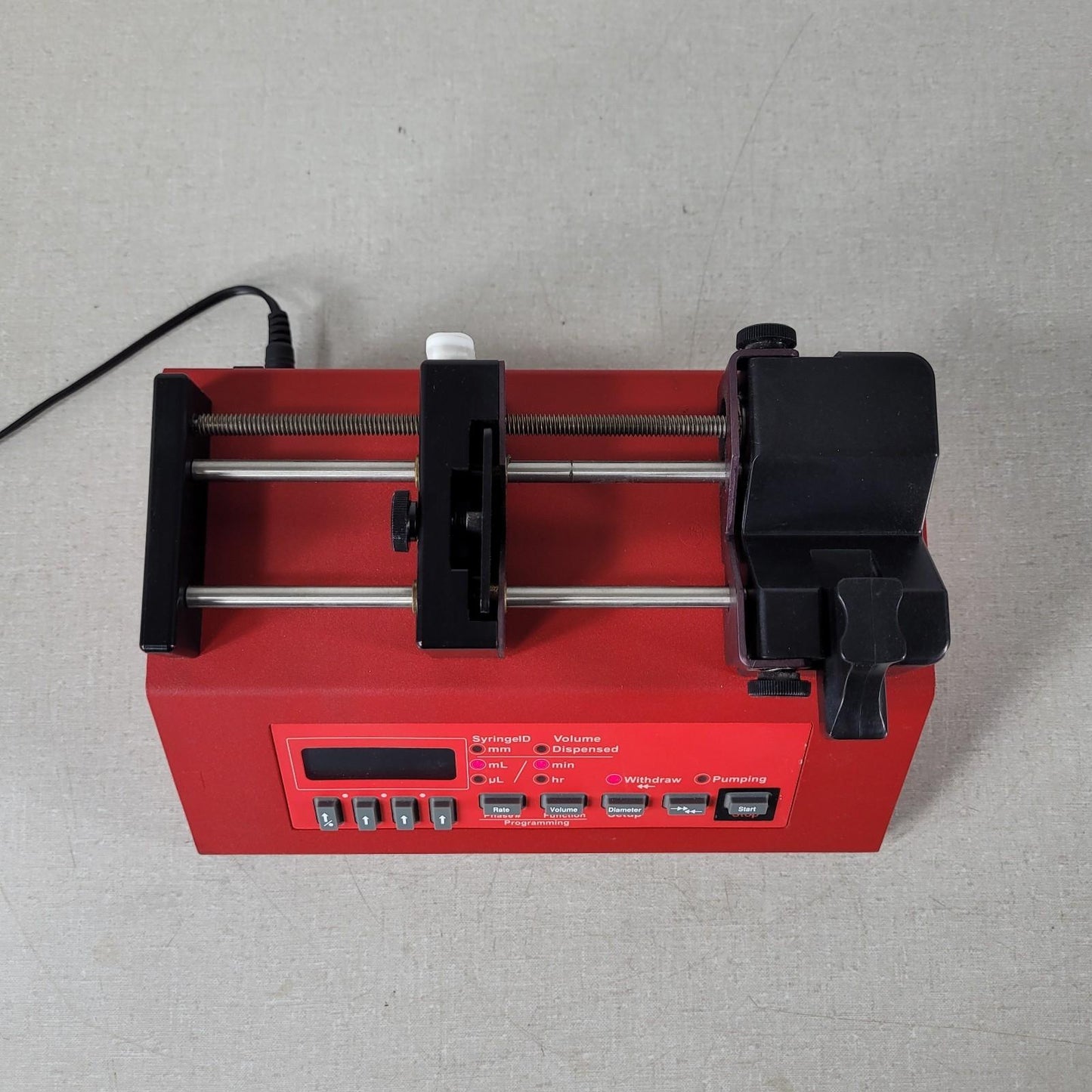 New Era Pump Systems NE-1010 Single Syringe Pump 12VDC .75A w/ Power Cord