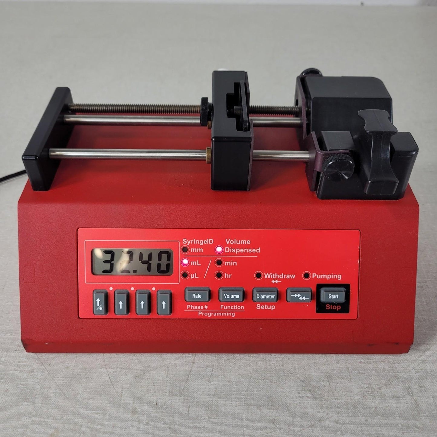 New Era Pump Systems NE-1010 Single Syringe Pump 12VDC .75A w/ Power Cord